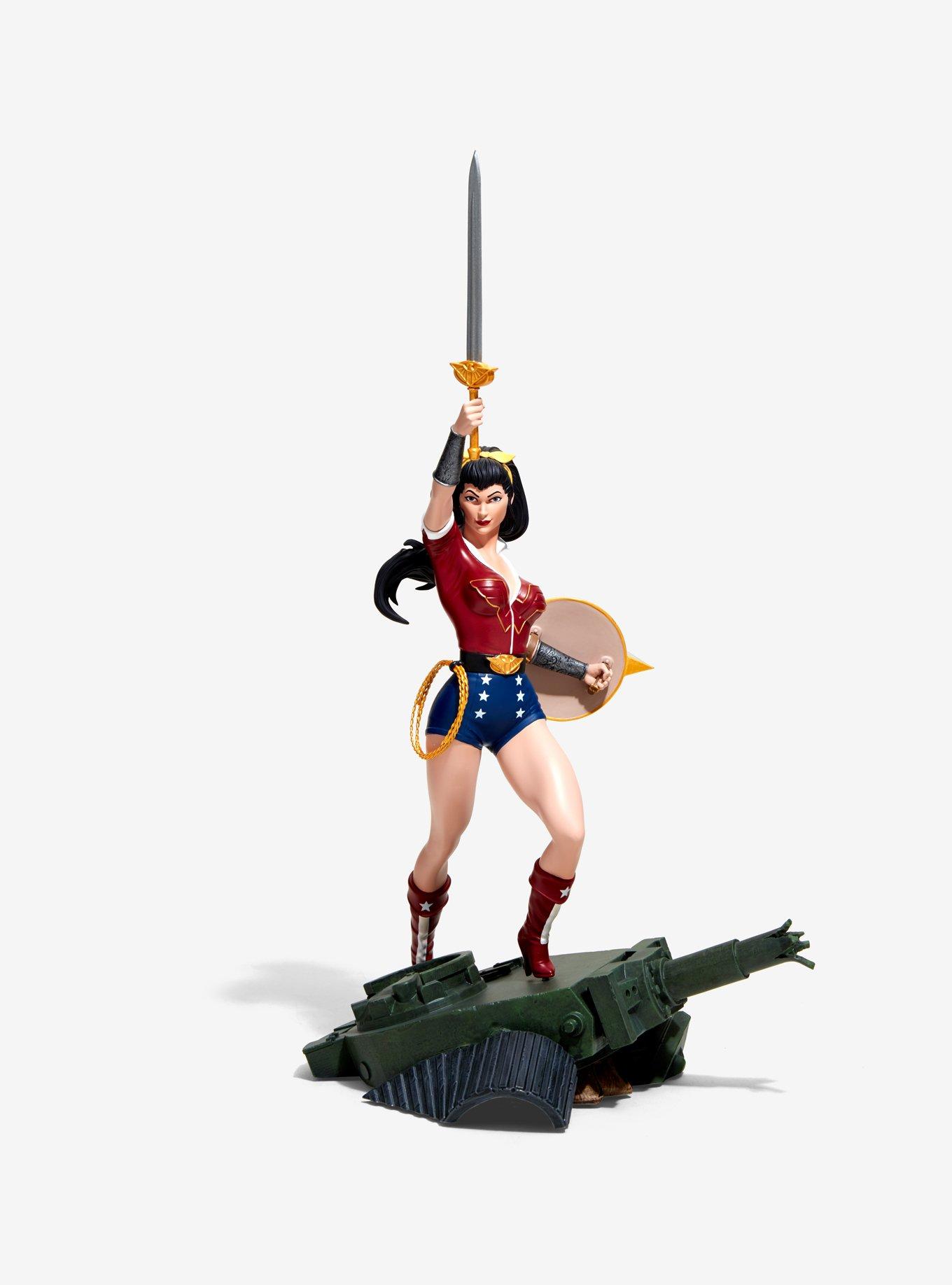 DC Collectibles Bombshells Wonder Woman Deluxe Resin Statue, , alternate