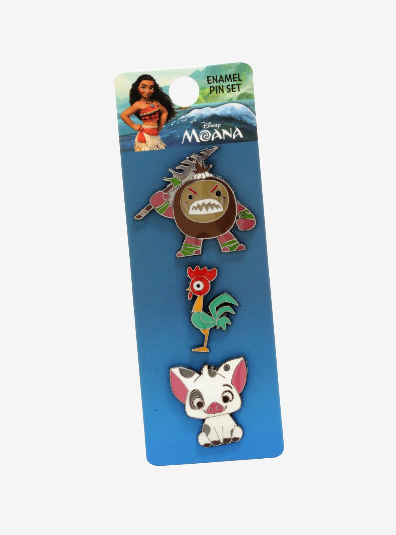 Disney Moana Enamel Pin Set - BoxLunch Exclusive, , alternate