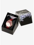 Beauty And The Beast Maroon And Gold Rose Watch - BoxLunch Exclusive, , alternate