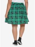 Harry Potter Slytherin Plaid Skirt Plus Size, , alternate