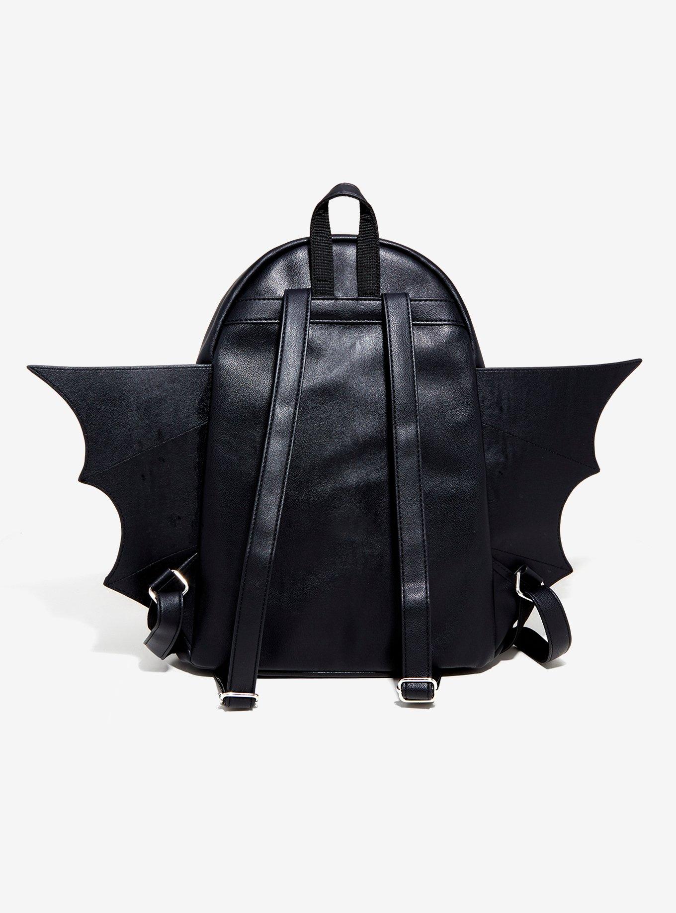 Black Bat Wing Backpack, , alternate