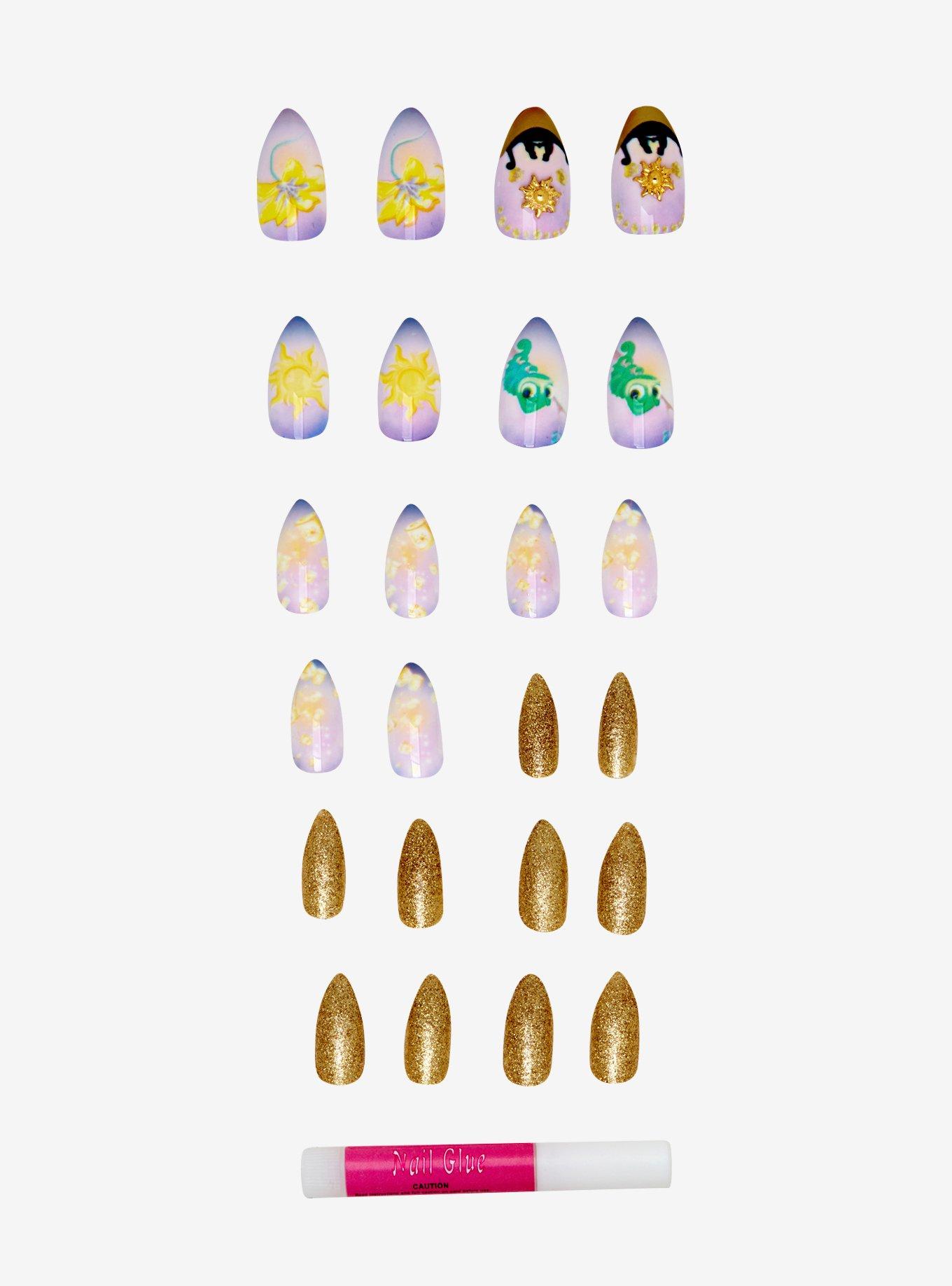 Her Universe Destination Disney Tangled Faux Nail Set, , alternate