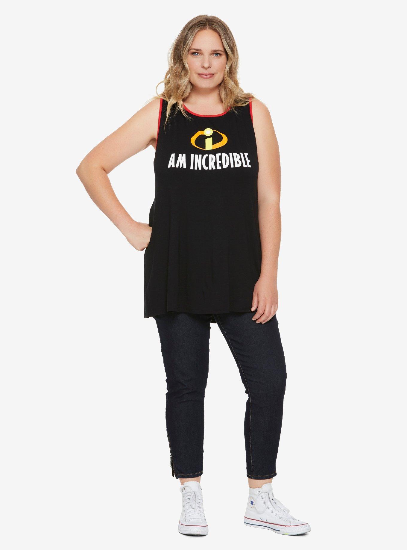 Disney Pixar The Incredibles I Am Incredible Tank Top Plus Size, , alternate
