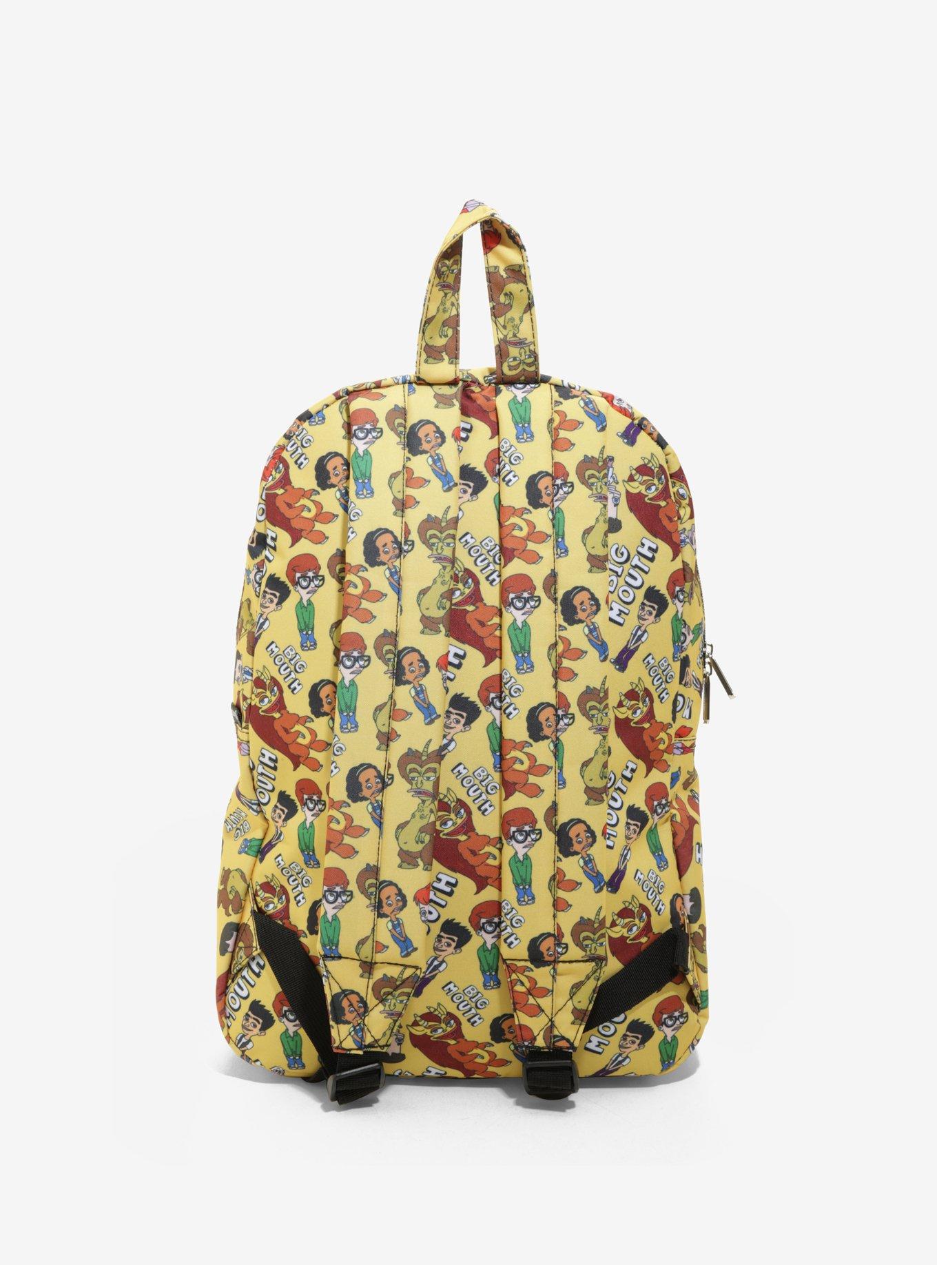 Big Mouth Yellow Character Backpack, , alternate