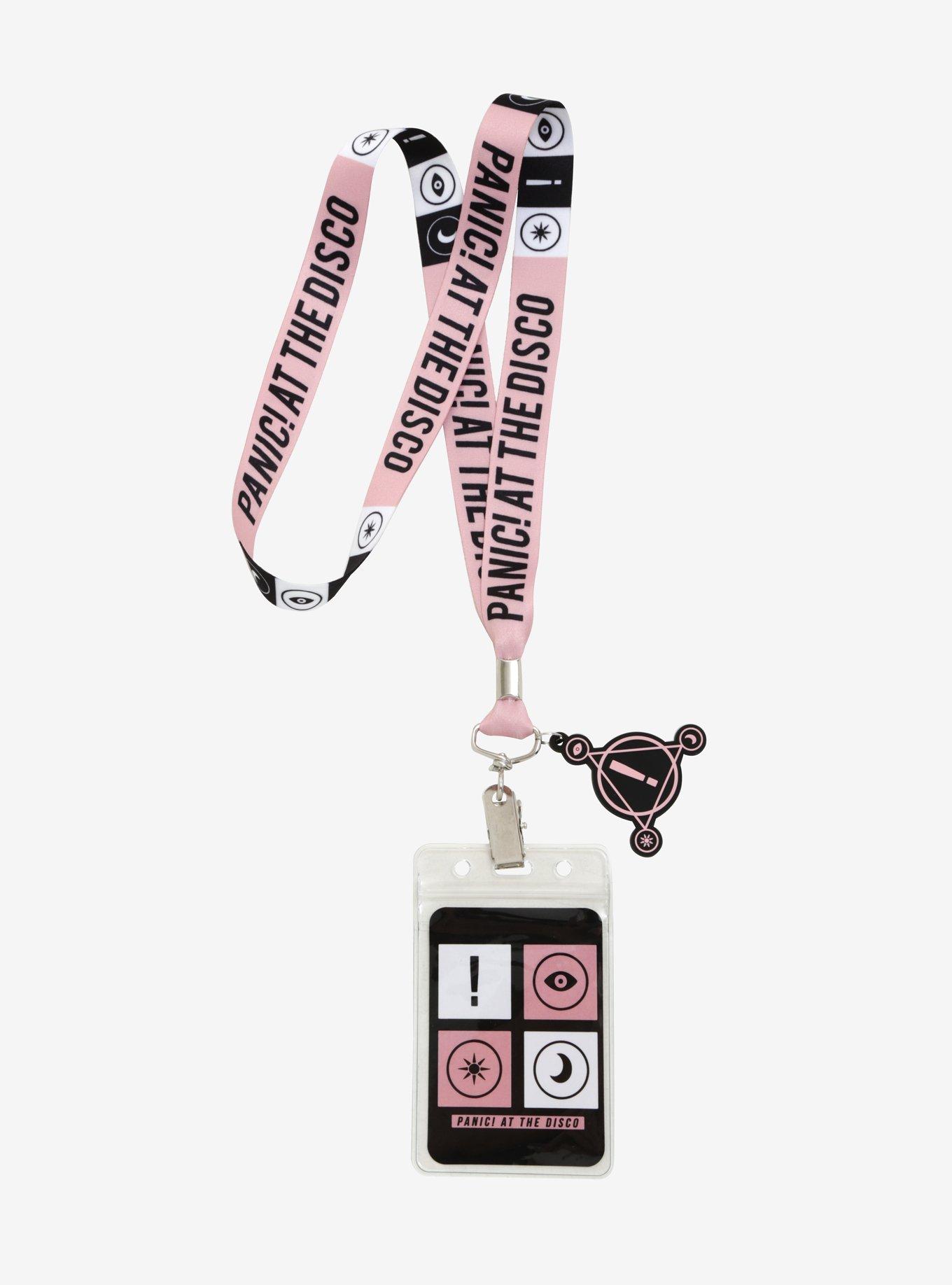 Panic! At The Disco Pink Symbols Lanyard, , alternate