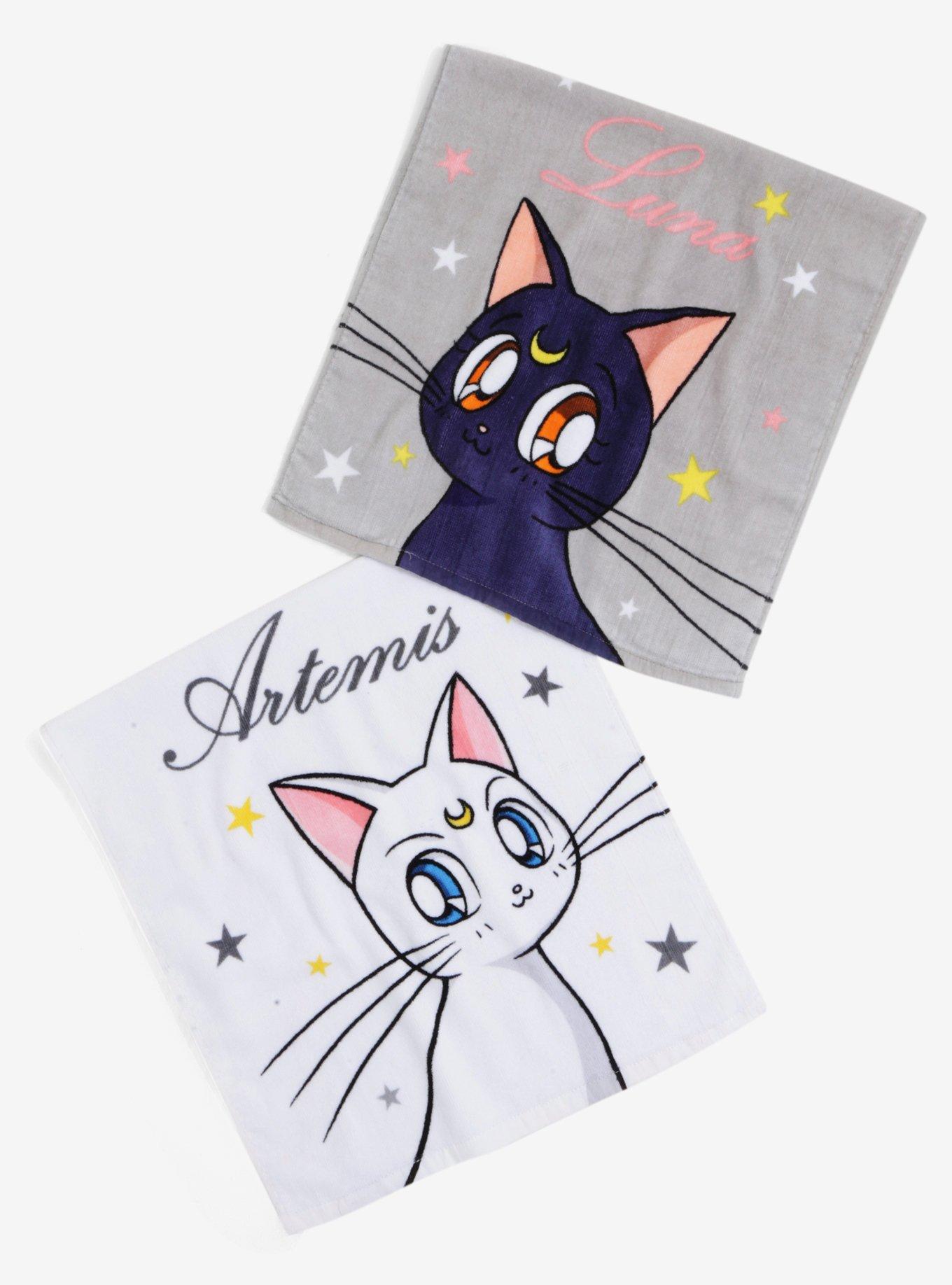 Sailor Moon Luna & Artemis Towel Set, , alternate