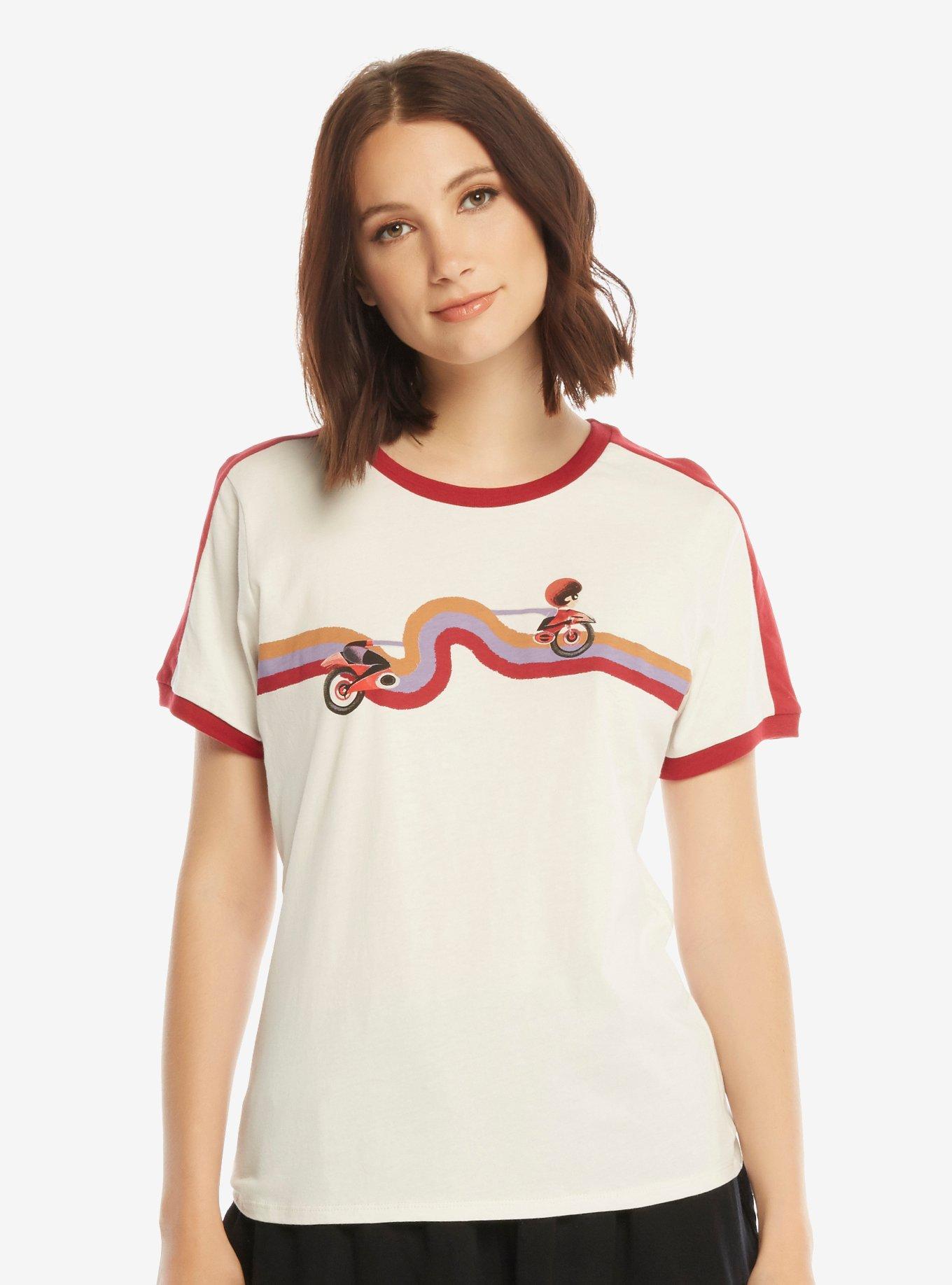 Her Universe Disney Pixar Incredibles 2 Elastigirl Womens Ringer Tee - BoxLunch Exclusive, , alternate