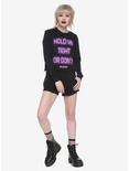 Fall Out Boy Hold Me Tight Crop Long-Sleeve Girls T-Shirt, , alternate