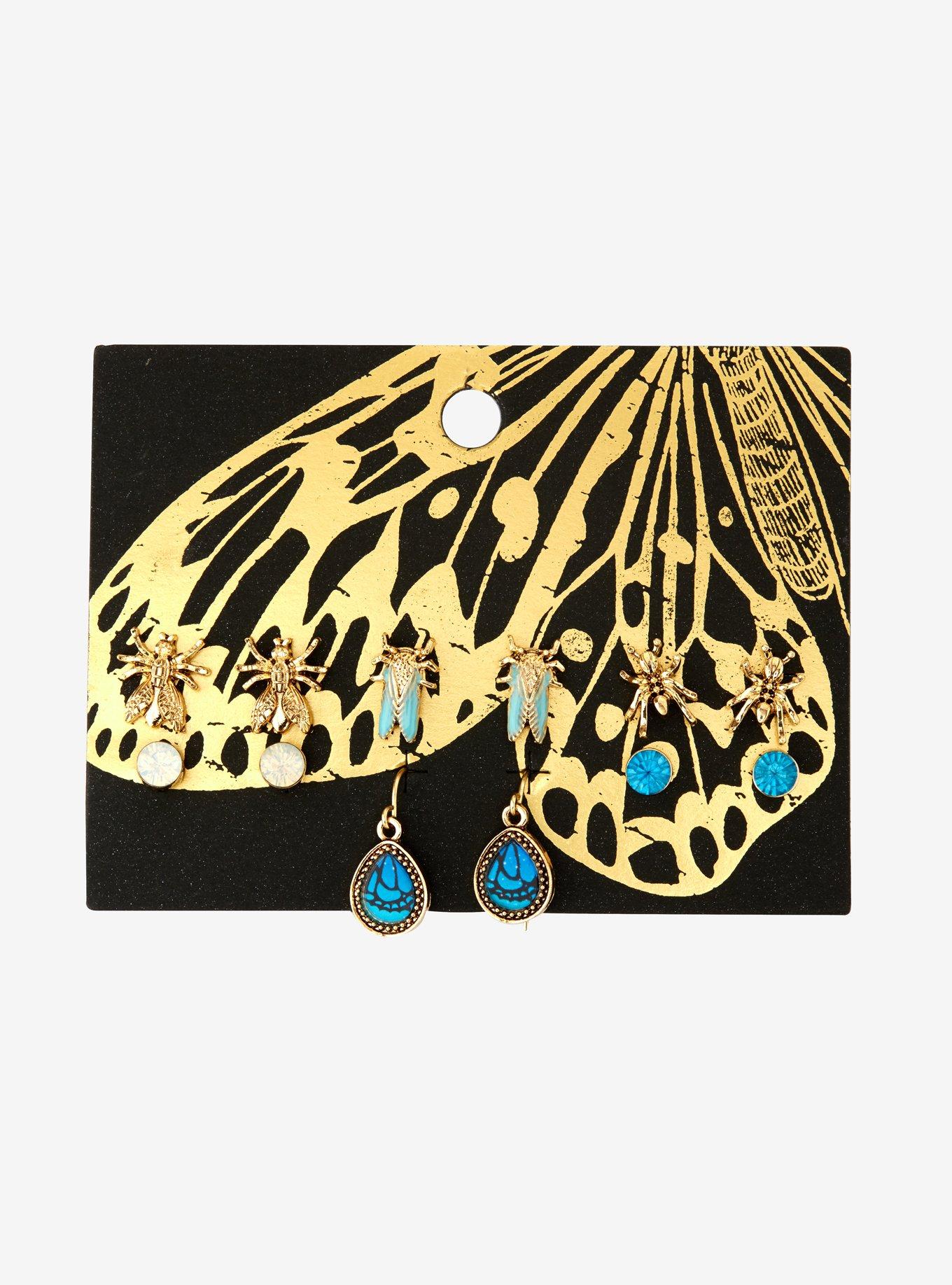Insect Stud Earring Set, , alternate