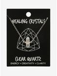 Healing Crystals Clear Quartz Necklace, , alternate