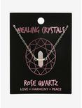 Healing Crystals Rose Quartz Necklace, , alternate