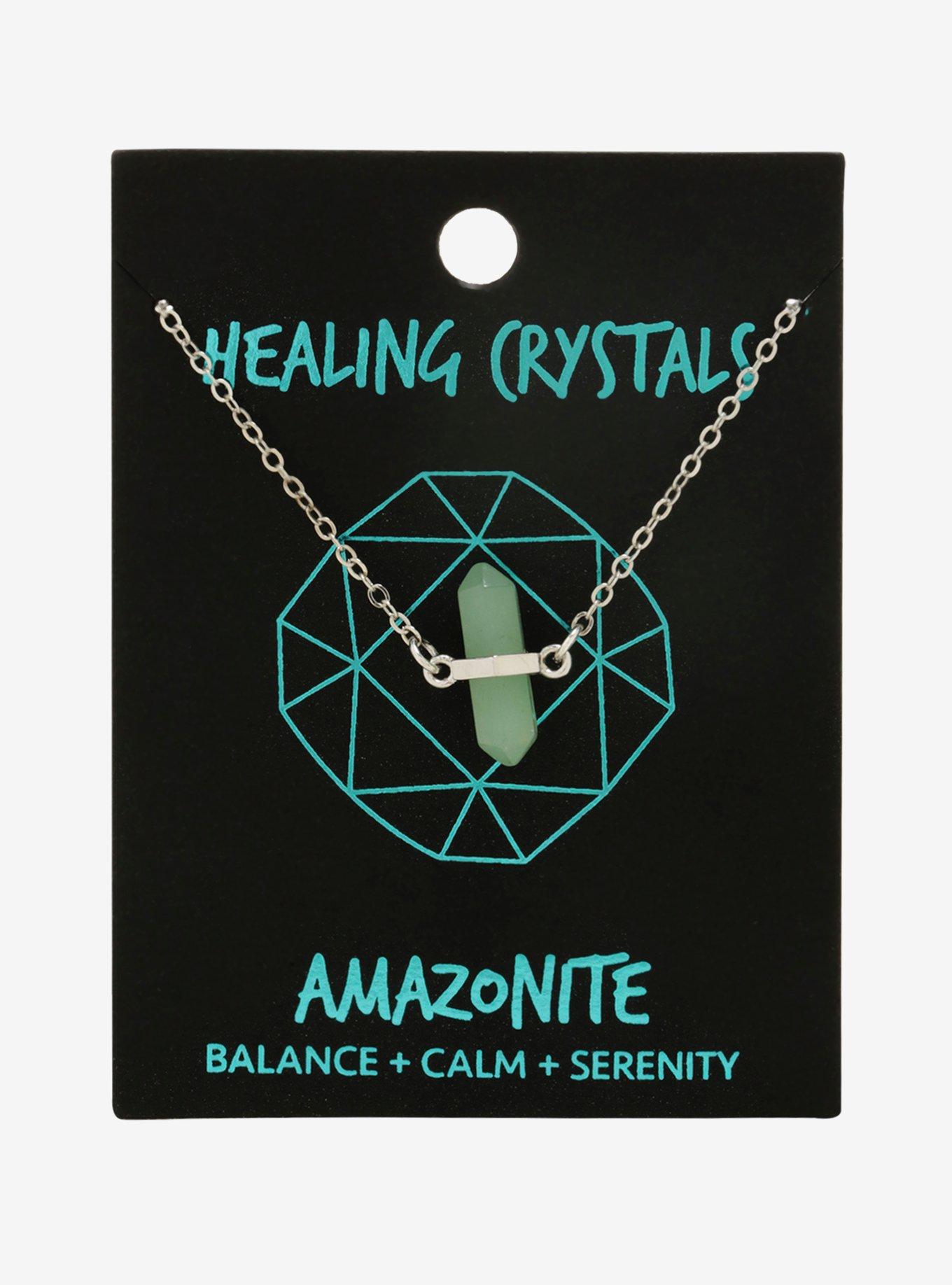 Healing Crystals Amazonite Necklace, , alternate