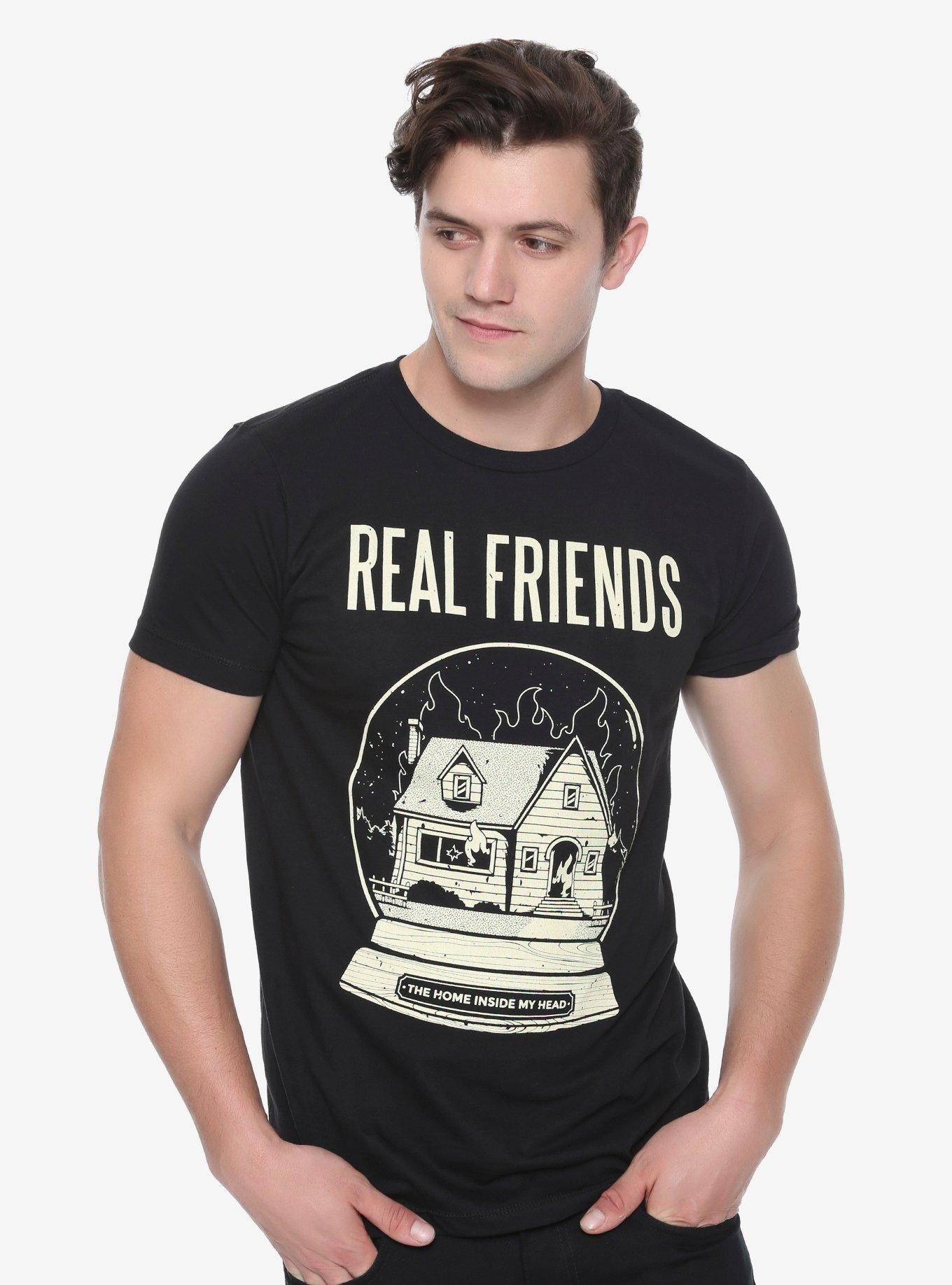 Real Friends The Home Inside My Head Snowglobe T-Shirt, , alternate