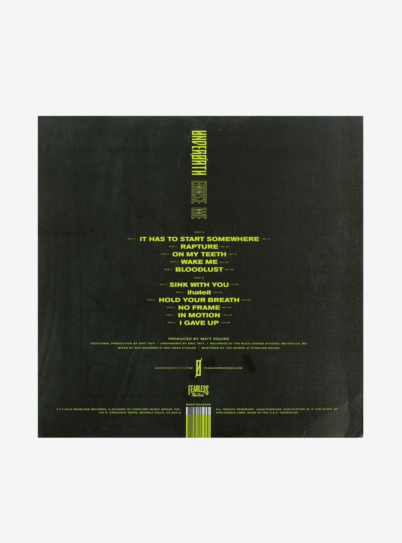 Underoath - Erase Me Vinyl LP Hot Topic Exclusive, , alternate