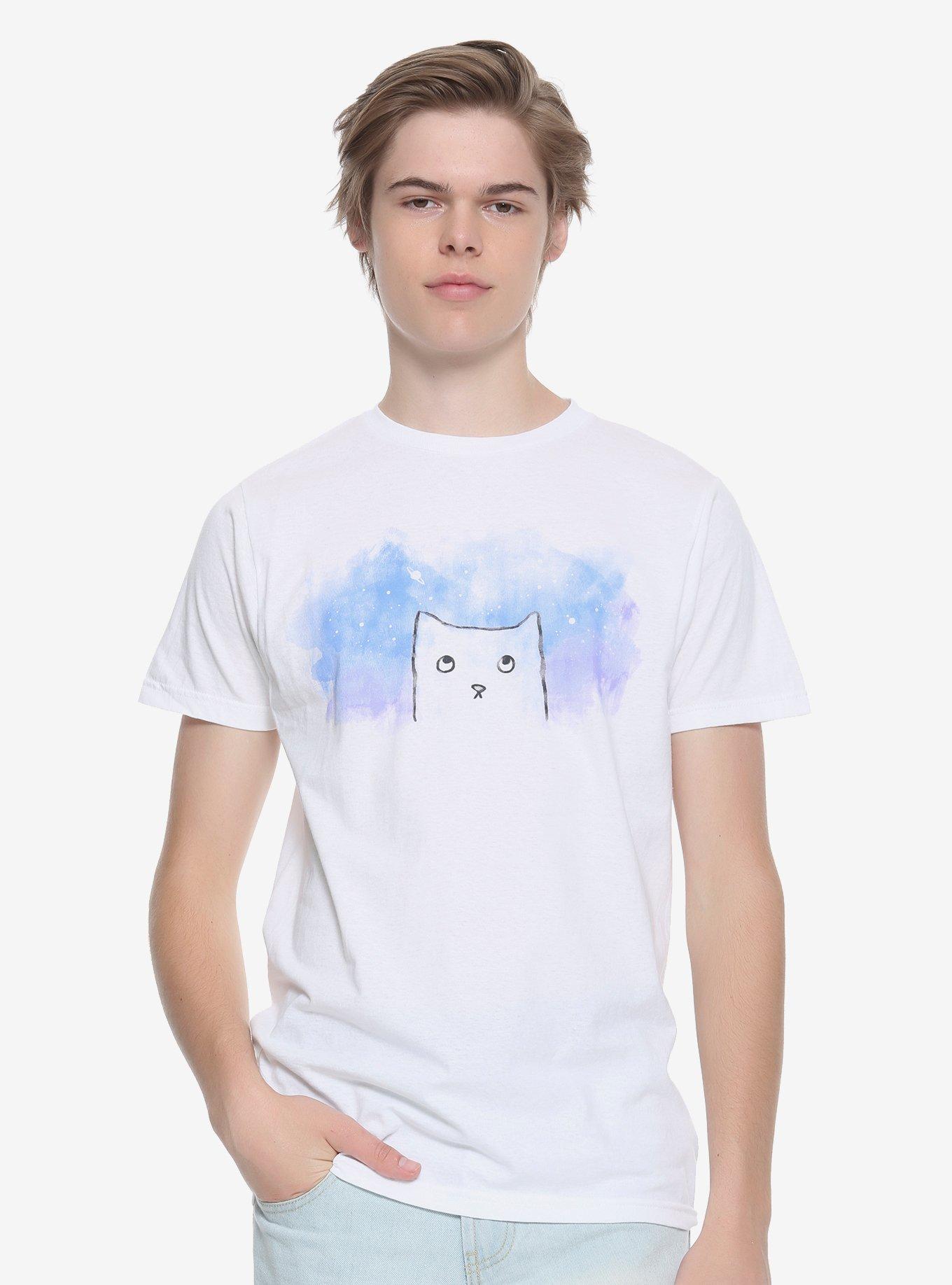 Space Cat T-Shirt By Fox Shiver, , alternate