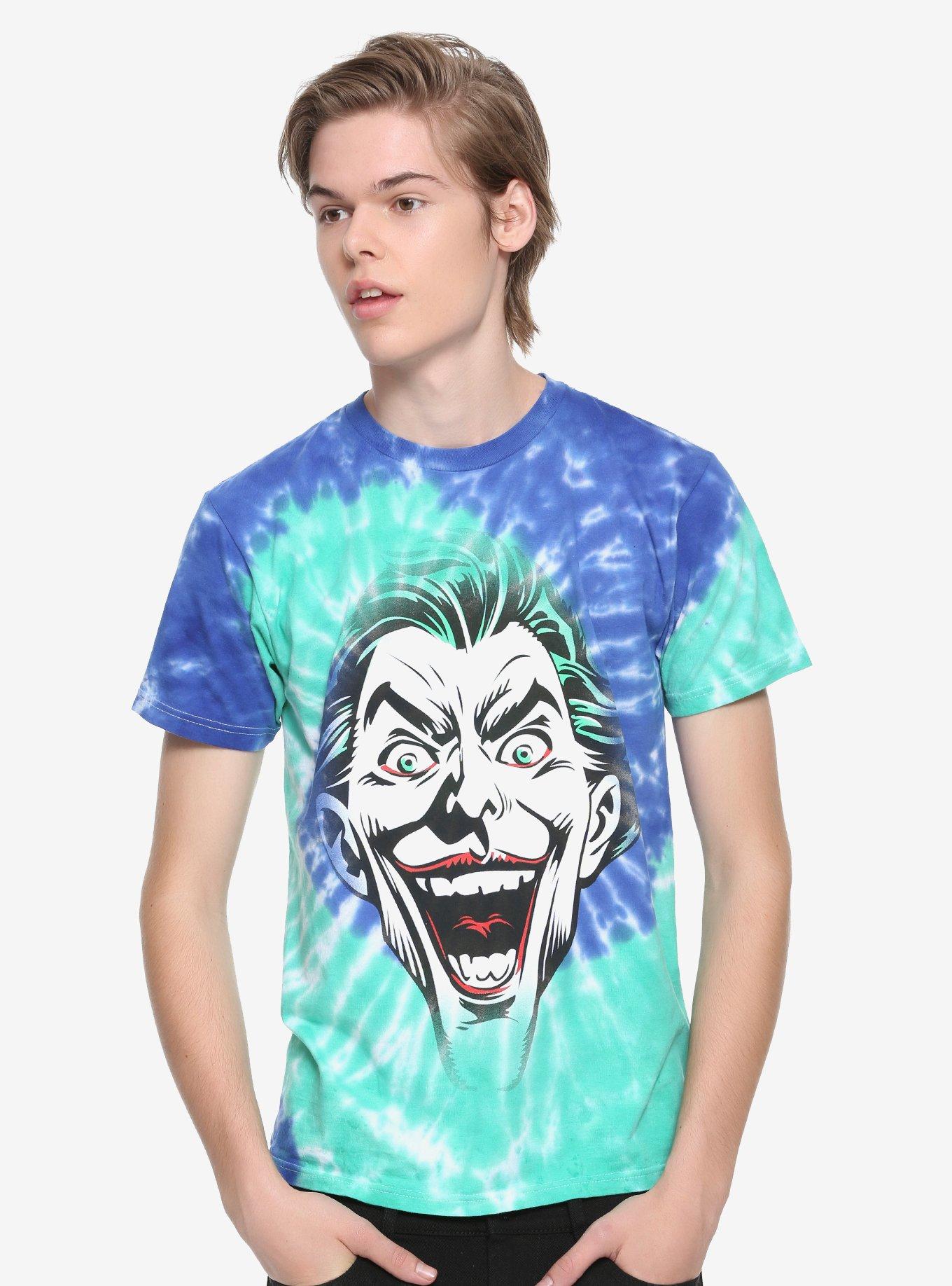DC Comics The Joker Tie-Dye T-Shirt Hot Topic Exclusive, , alternate