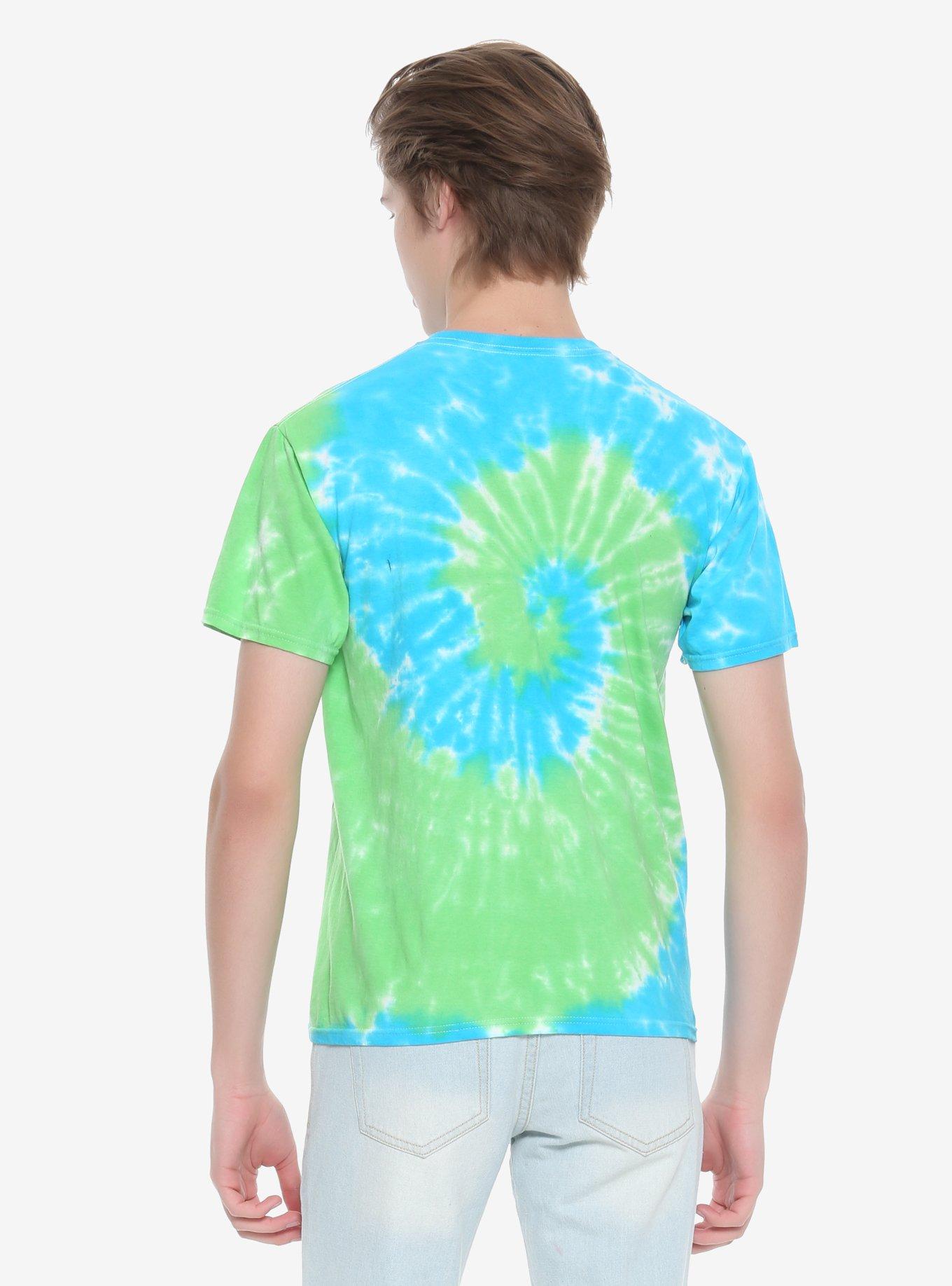 The Flintstones Blue & Green Tie Dye T-Shirt, , alternate