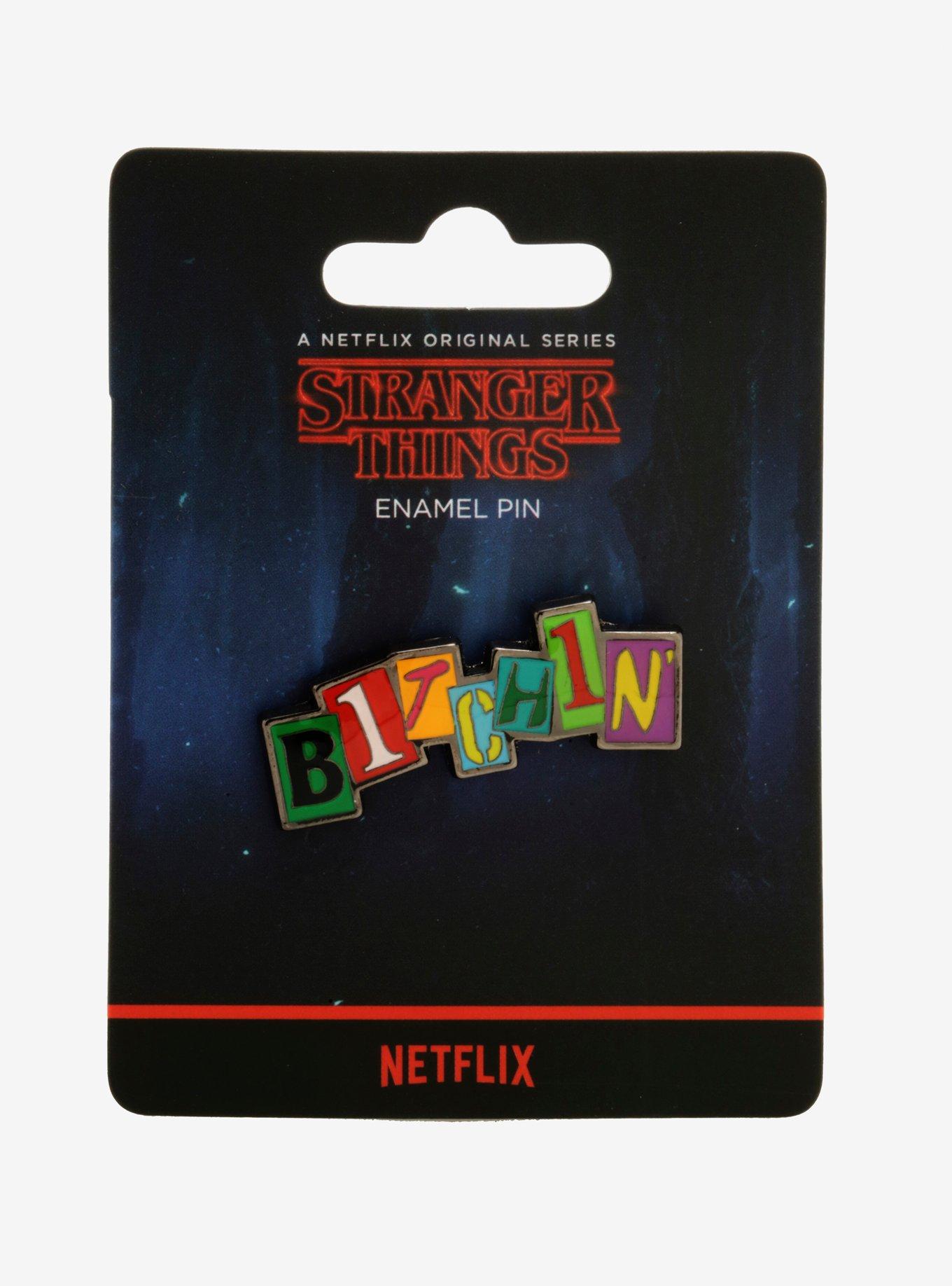 Stranger Things Bitchin' Enamel Pin, , alternate