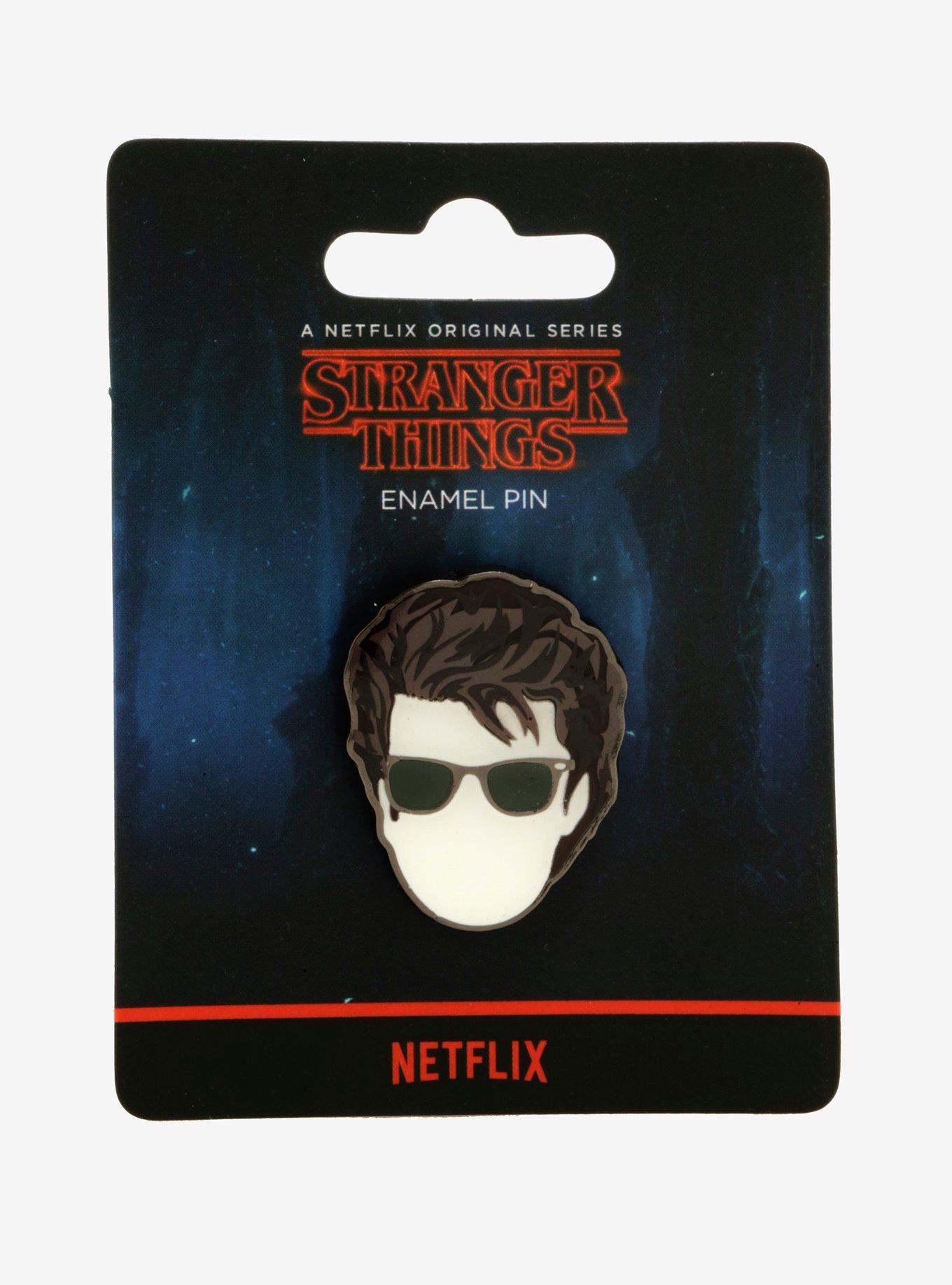 Stranger Things Steve Glasses Enamel Pin, , alternate