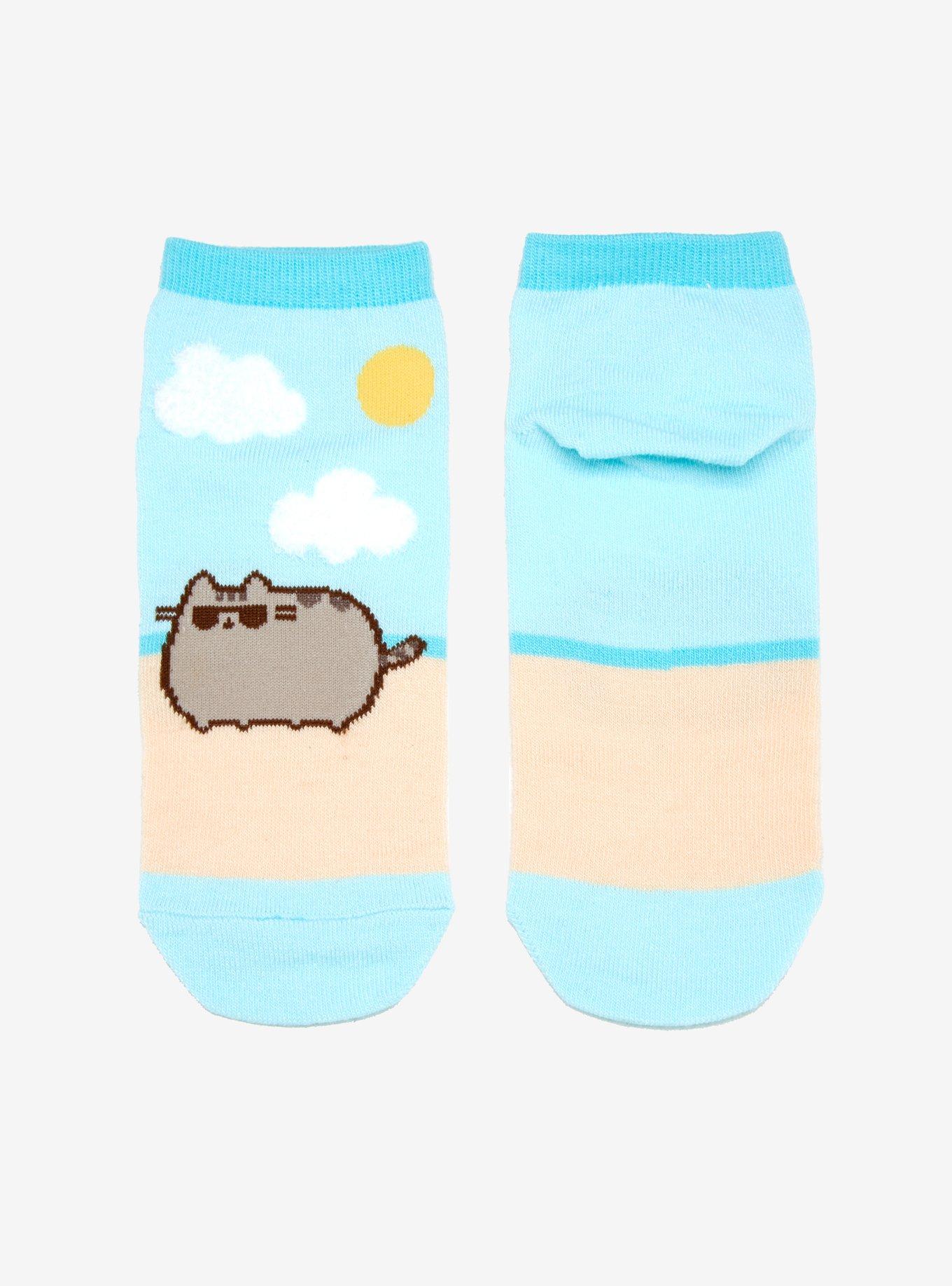 Pusheen Fun In The Sun No-Show Socks, , alternate