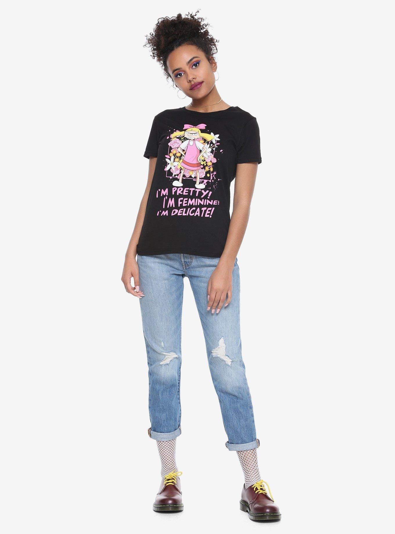 Hey Arnold! Helga I Am Too A Girl Girls T-Shirt Hot Topic Exclusive, , alternate