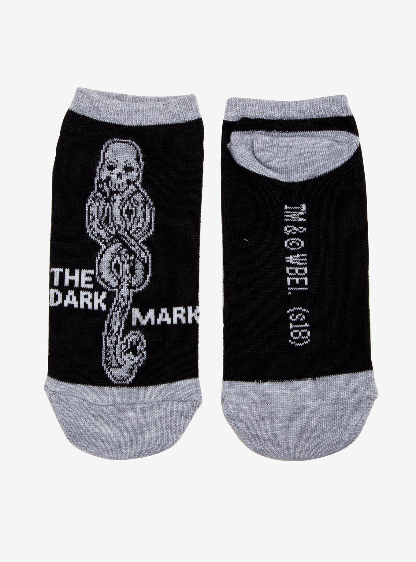 Harry Potter Dark Mark No-Show Socks, , alternate