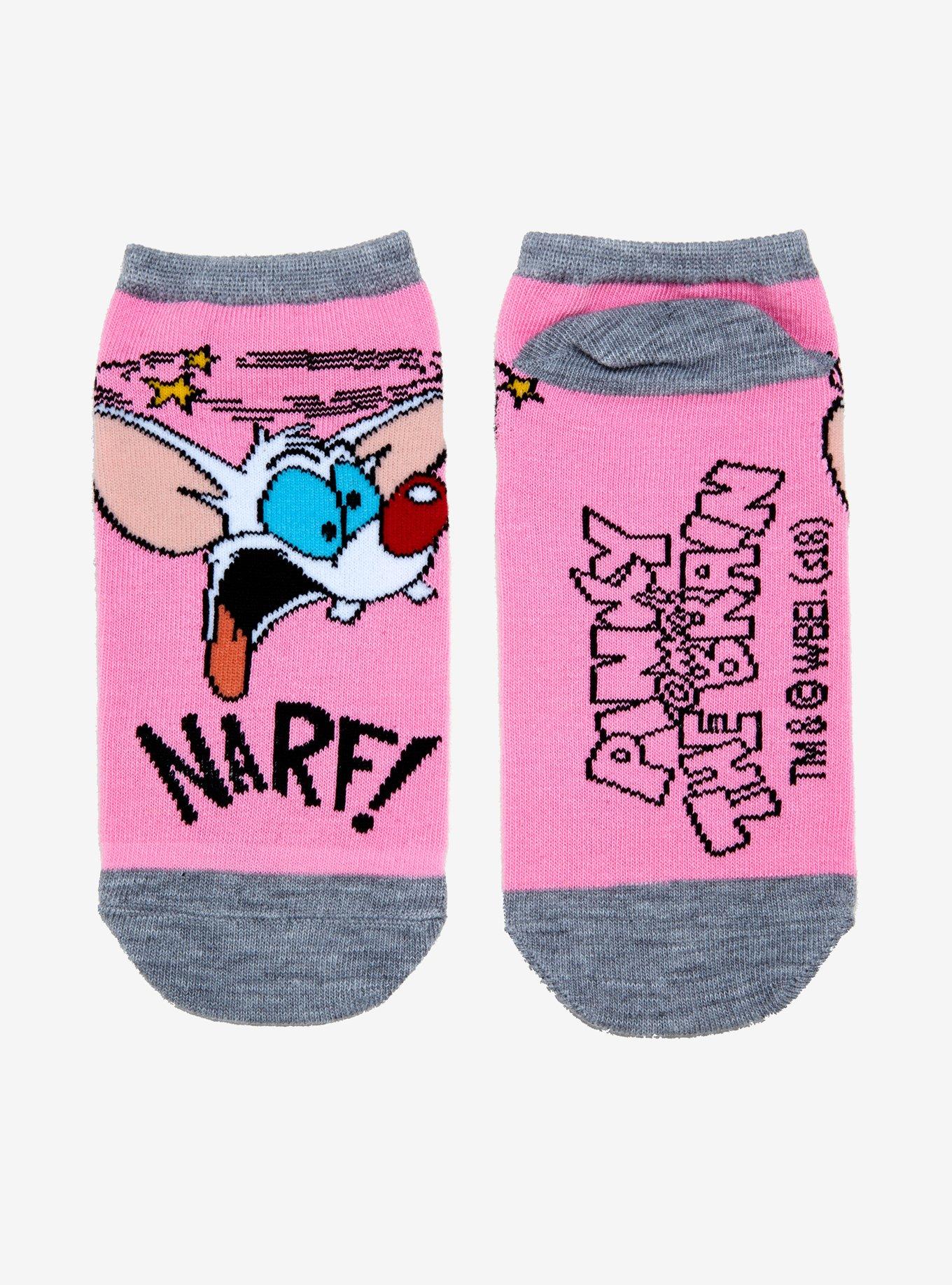 Pinky And The Brain Narf No-Show Socks, , alternate