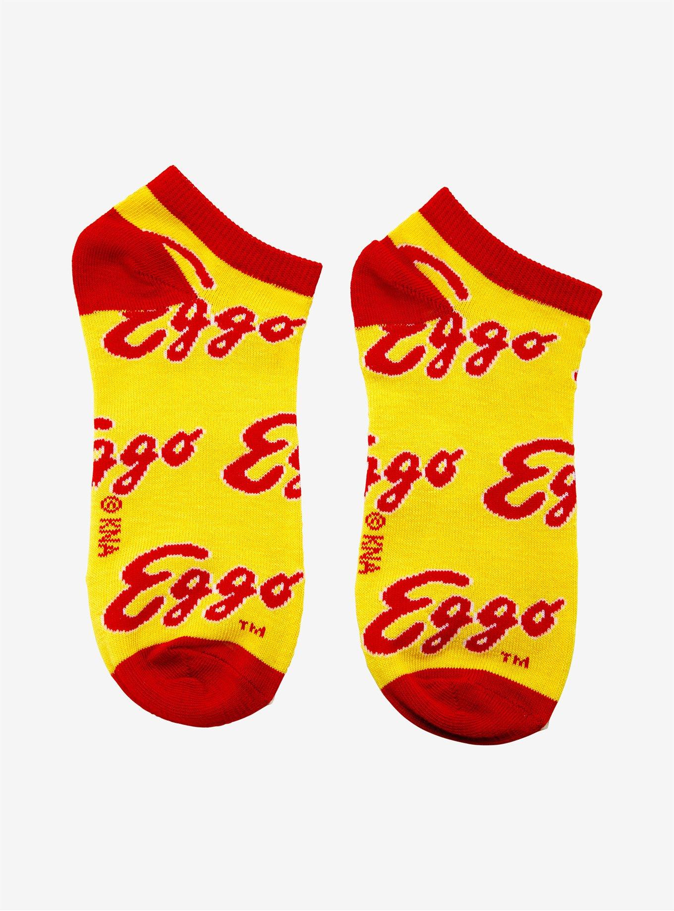 Eggo Waffles No-Show Socks, , alternate
