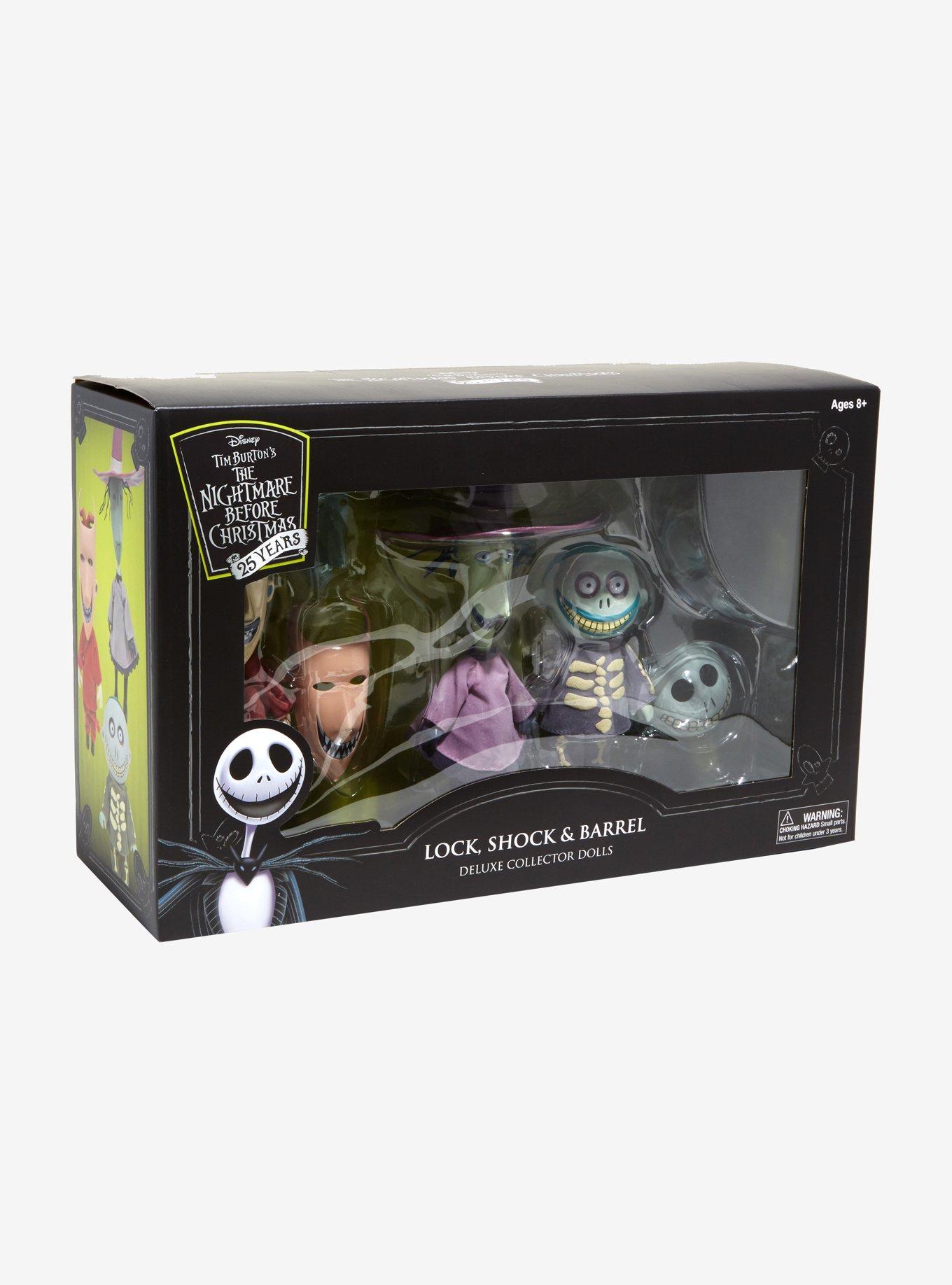 The Nightmare Before Christmas Lock Shock & Barrel Deluxe Collector Dolls, , alternate