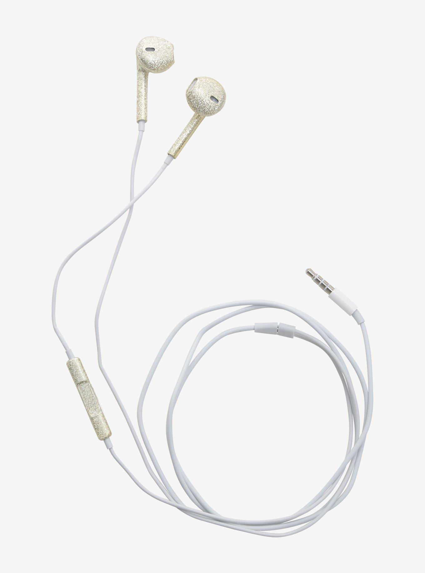 Gold Sparkle Earbuds, , alternate