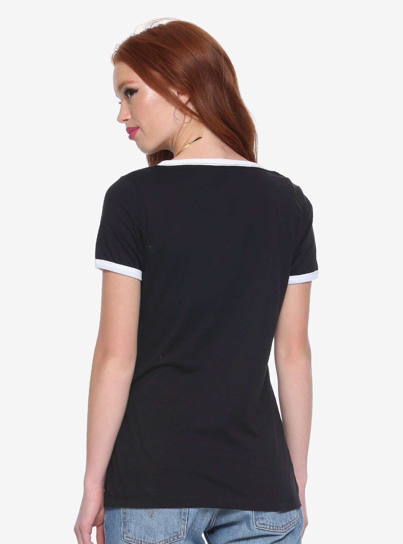 Marvel Deadpool 8-Bit Taco Womens Ringer Tee - BoxLunch Exclusive, , alternate