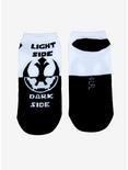 Star Wars Light Side Dark Side Symbols No-Show Socks, , alternate