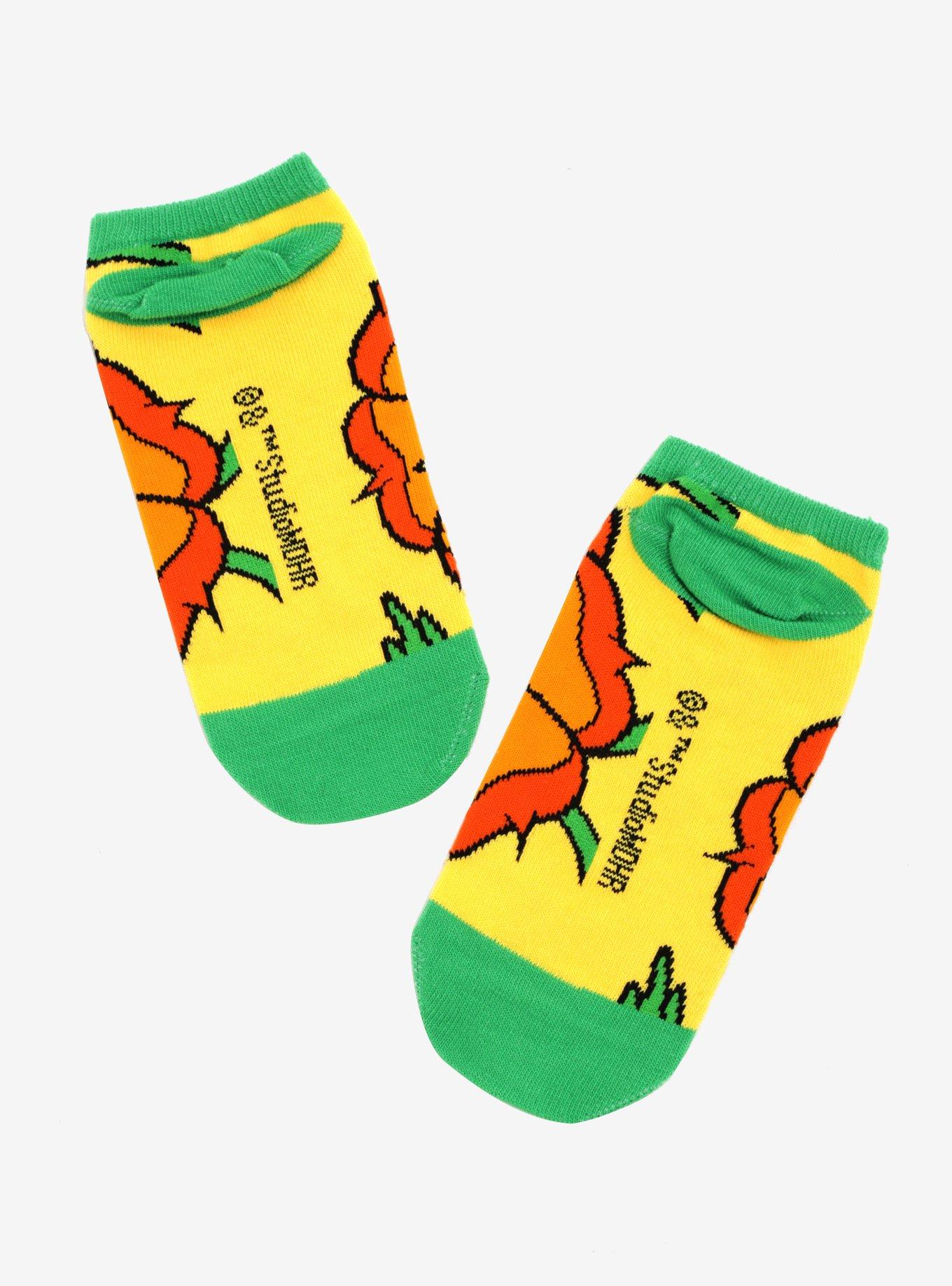 Cuphead Cagney Carnation No-Show Socks, , alternate