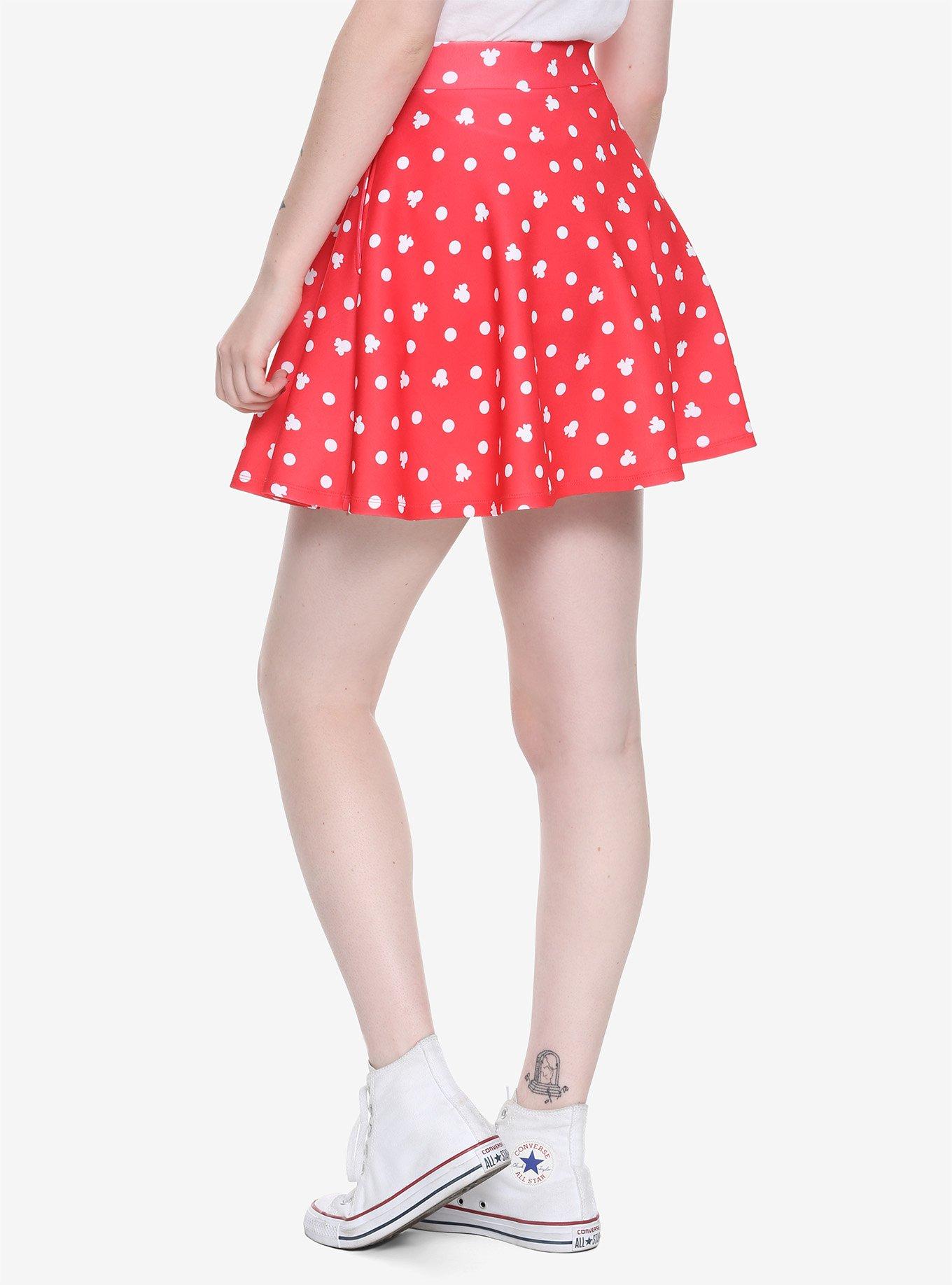 Disney Minnie Mouse Red Skater Skirt, , alternate