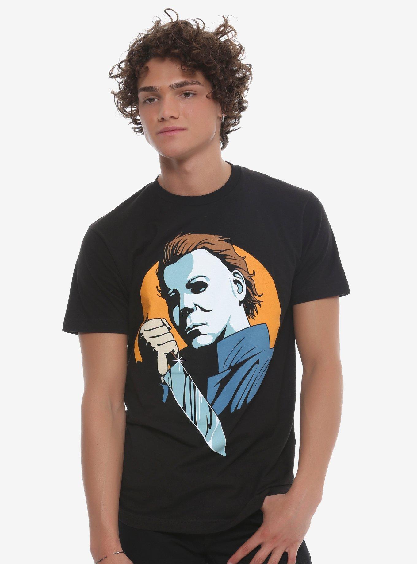 Creepy Co. Halloween Michael Myers Pop Art T-Shirt, , alternate