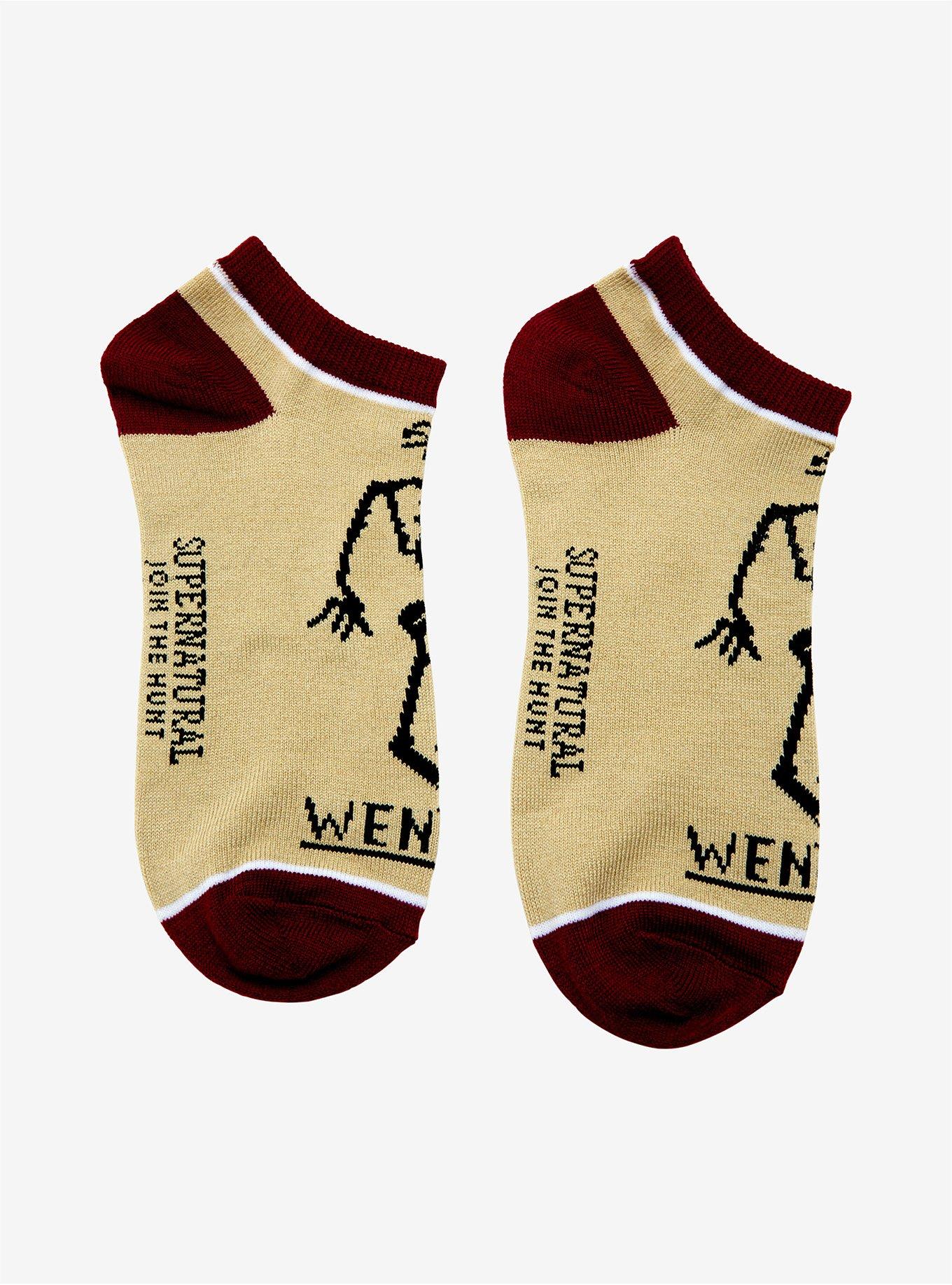 Supernatural Wendigo No-Show Socks, , alternate
