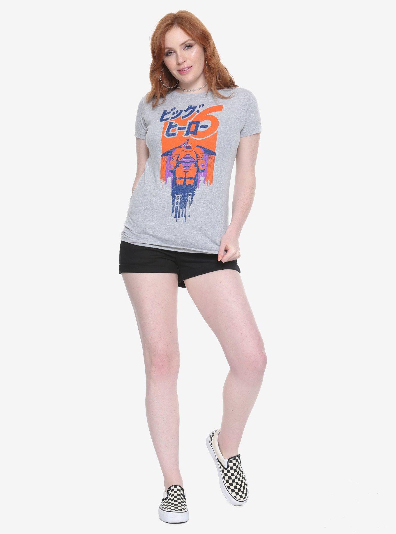 Disney Big Hero 6 Battle Baymax Girls T-Shirt, GREY, alternate