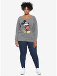 Disney Mickey Mouse Distressed Mickey Sweatshirt Plus Size, , alternate