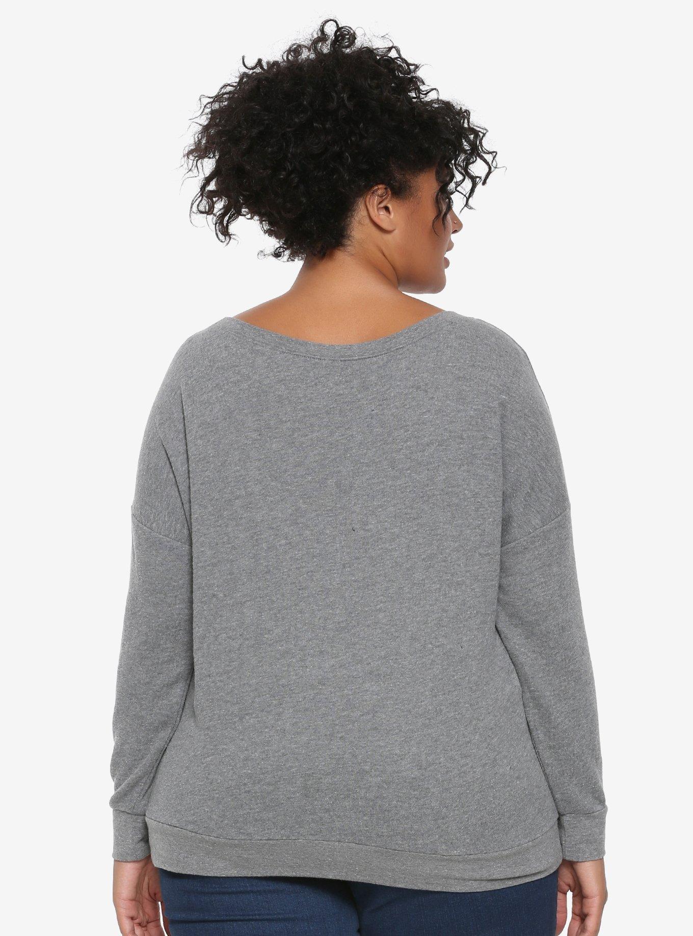 Disney Mickey Mouse Distressed Mickey Sweatshirt Plus Size, , alternate