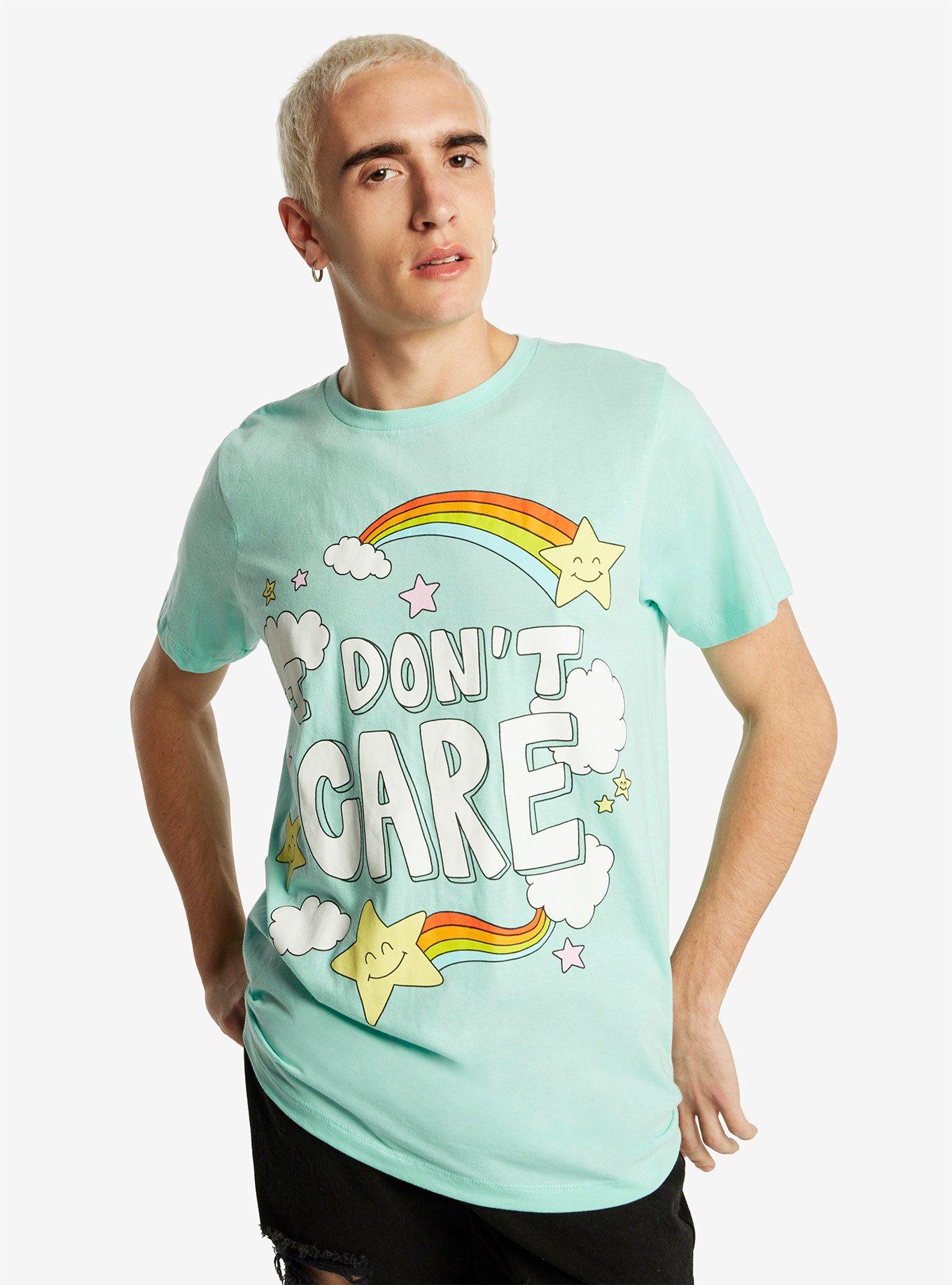 I Don't Care Rainbow T-Shirt Hot Topic Exclusive, , alternate
