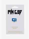 Pin God No Love Blue Enamel Pin, , alternate