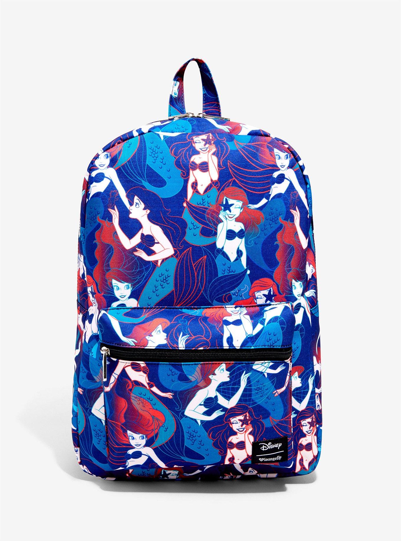 Loungefly Disney The Little Mermaid Jewel Tone Backpack, , alternate