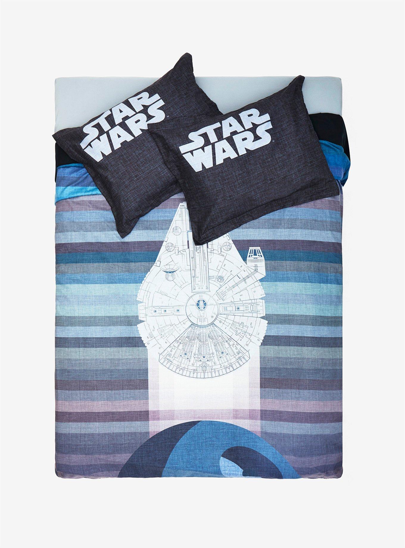 Star Wars Millennium Falcon Duvet Cover - BoxLunch Exclusive, , alternate