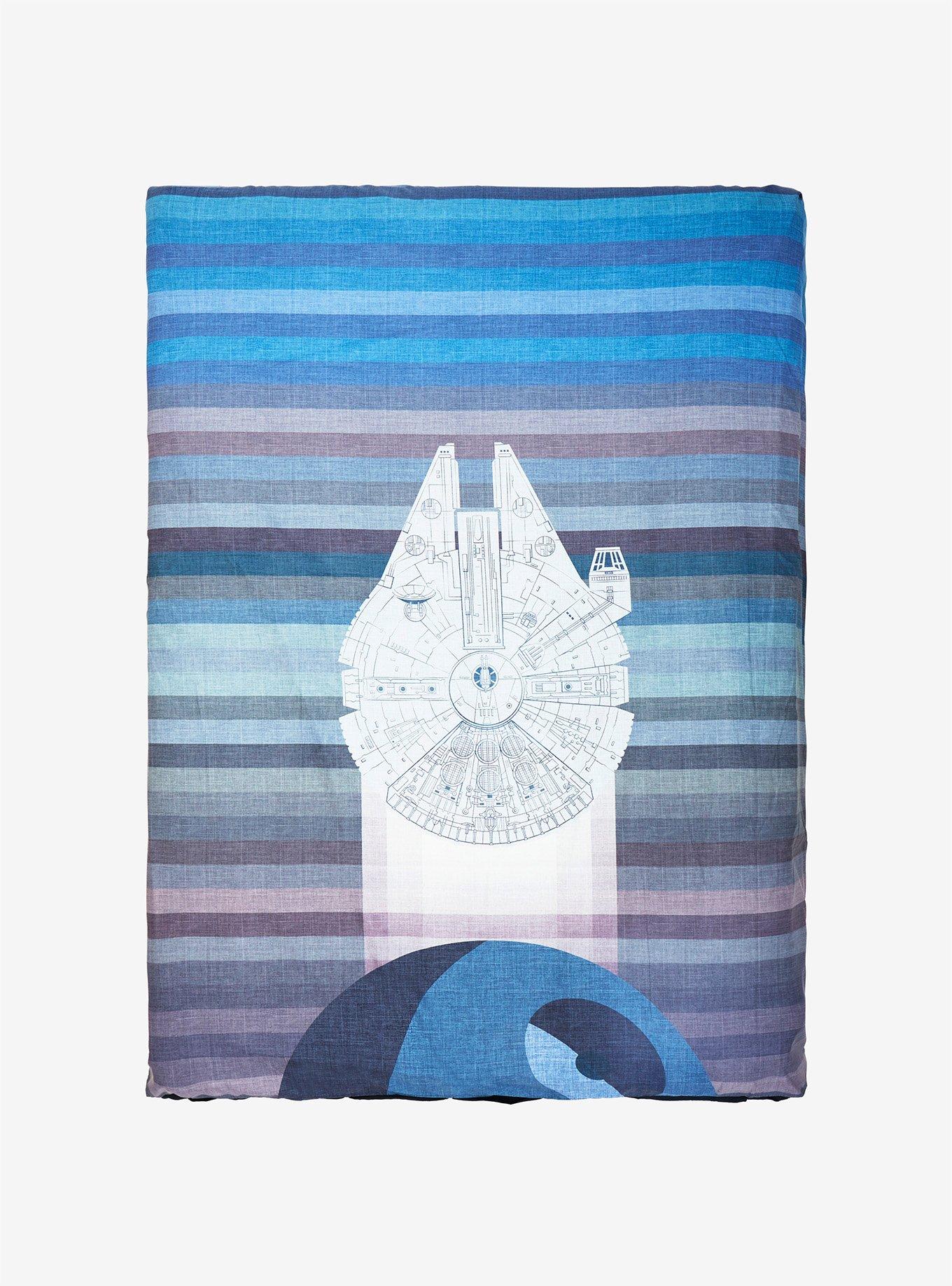 Star Wars Millennium Falcon Duvet Cover - BoxLunch Exclusive, , alternate