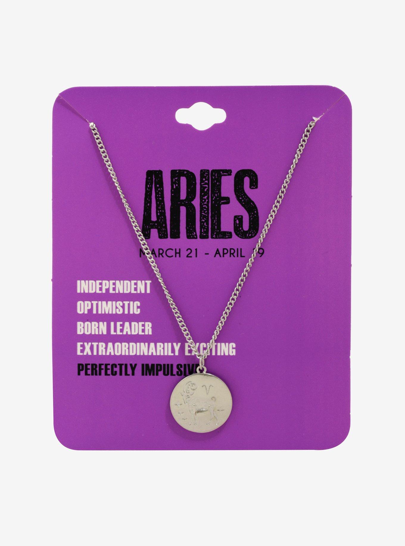 Zodiac Aries Necklace, , alternate