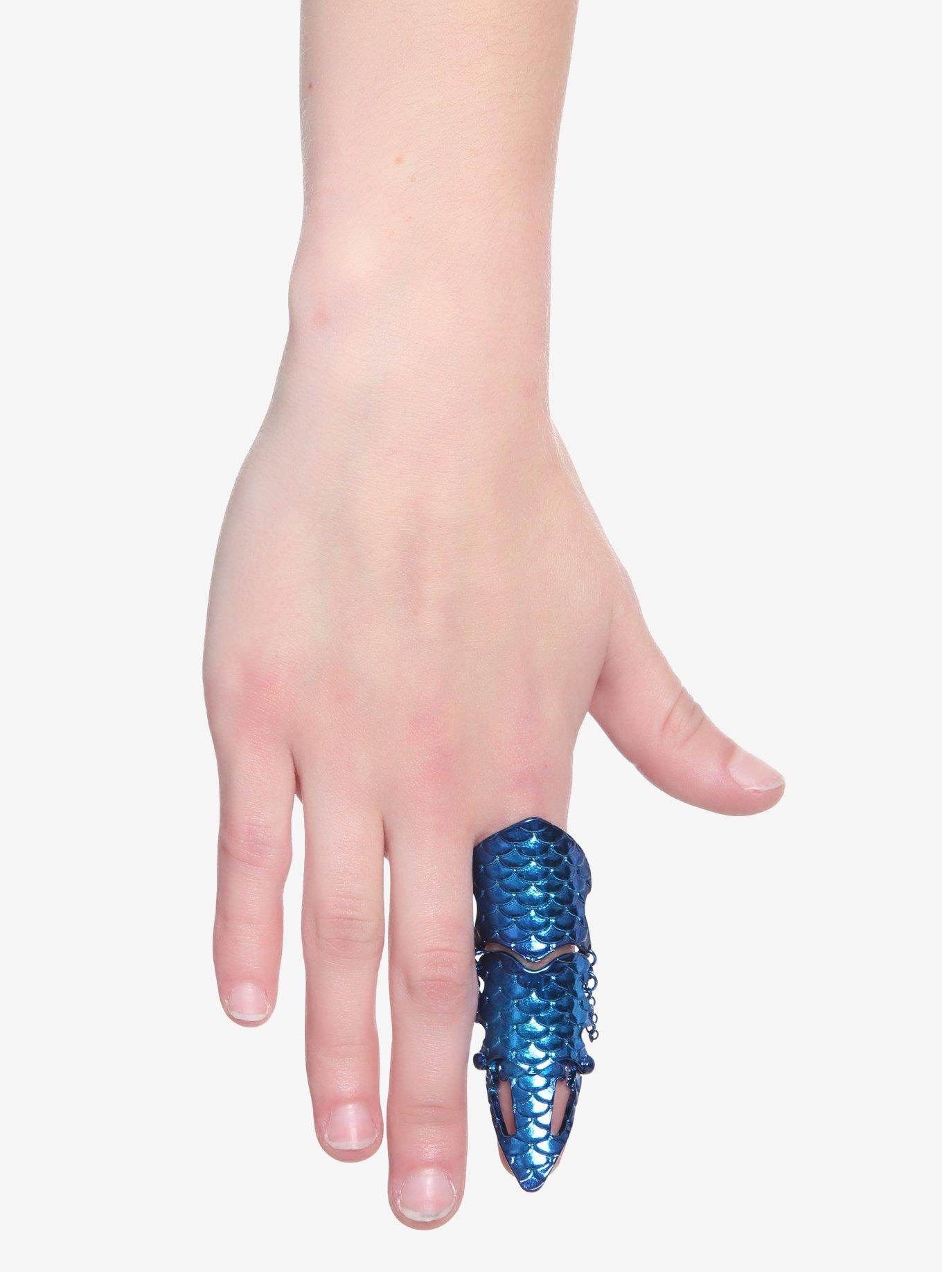 Blackheart Blue Scale Finger Armor, , alternate - view 2