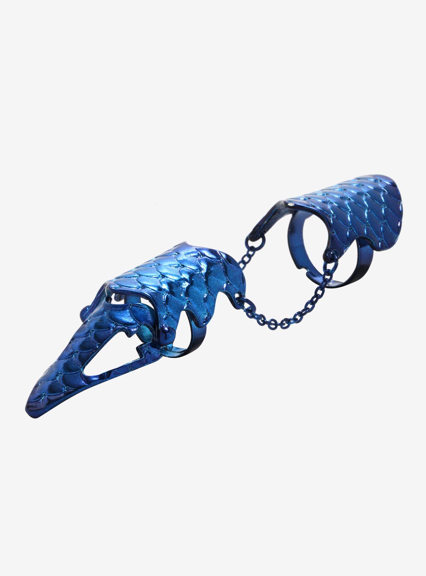 Blackheart Blue Scale Finger Armor, , alternate - view 3