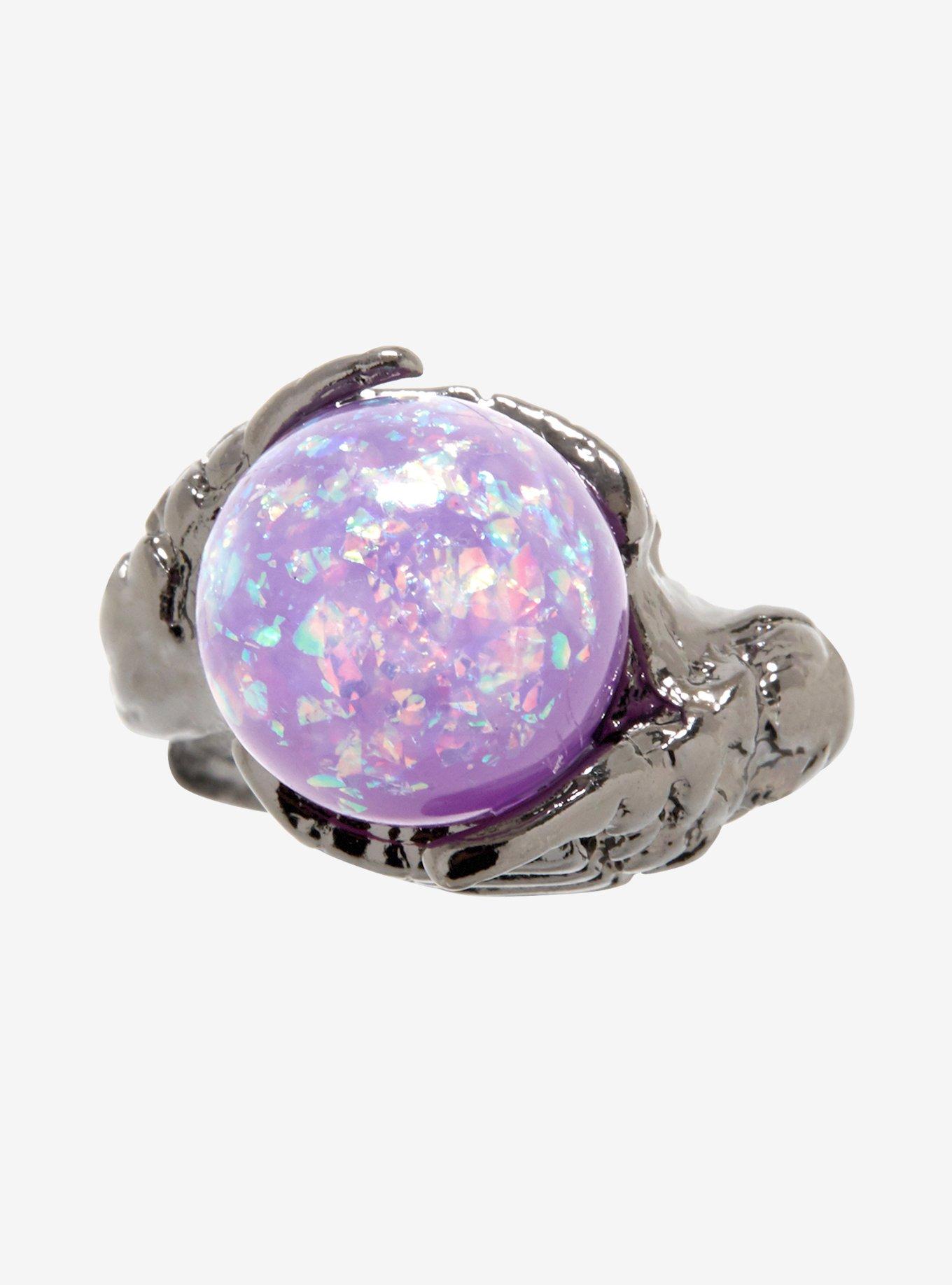 Crystal Ball Hands Ring, , alternate