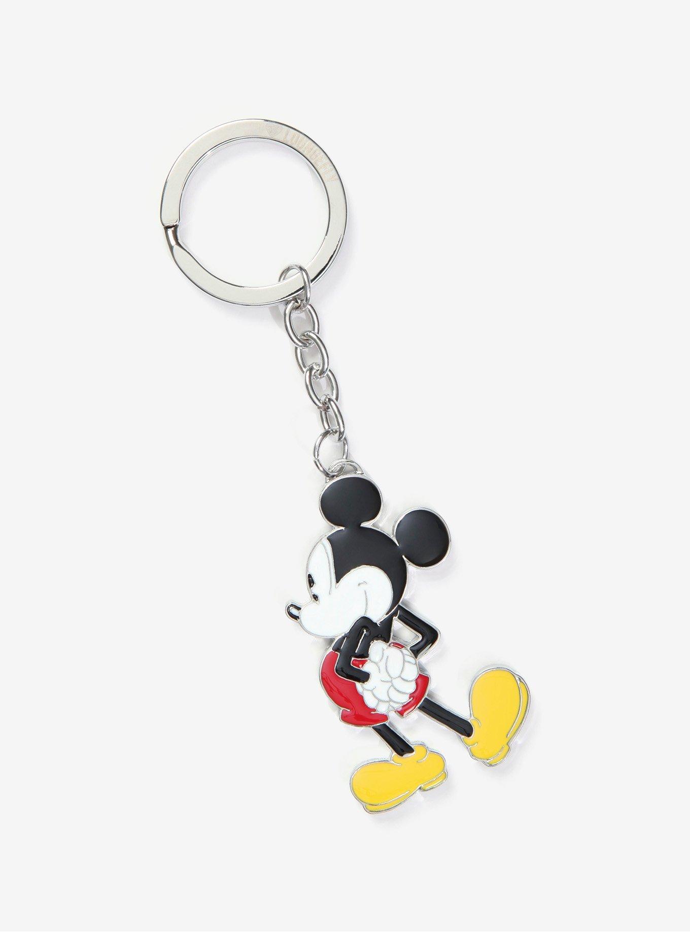 Disney Mickey Mouse Enamel Key Chain - BoxLunch Exclusive, , alternate