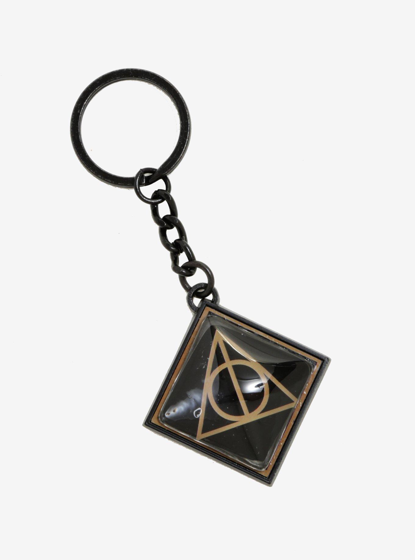 Harry Potter Deathly Hallows Stone Style Key Chain, , alternate
